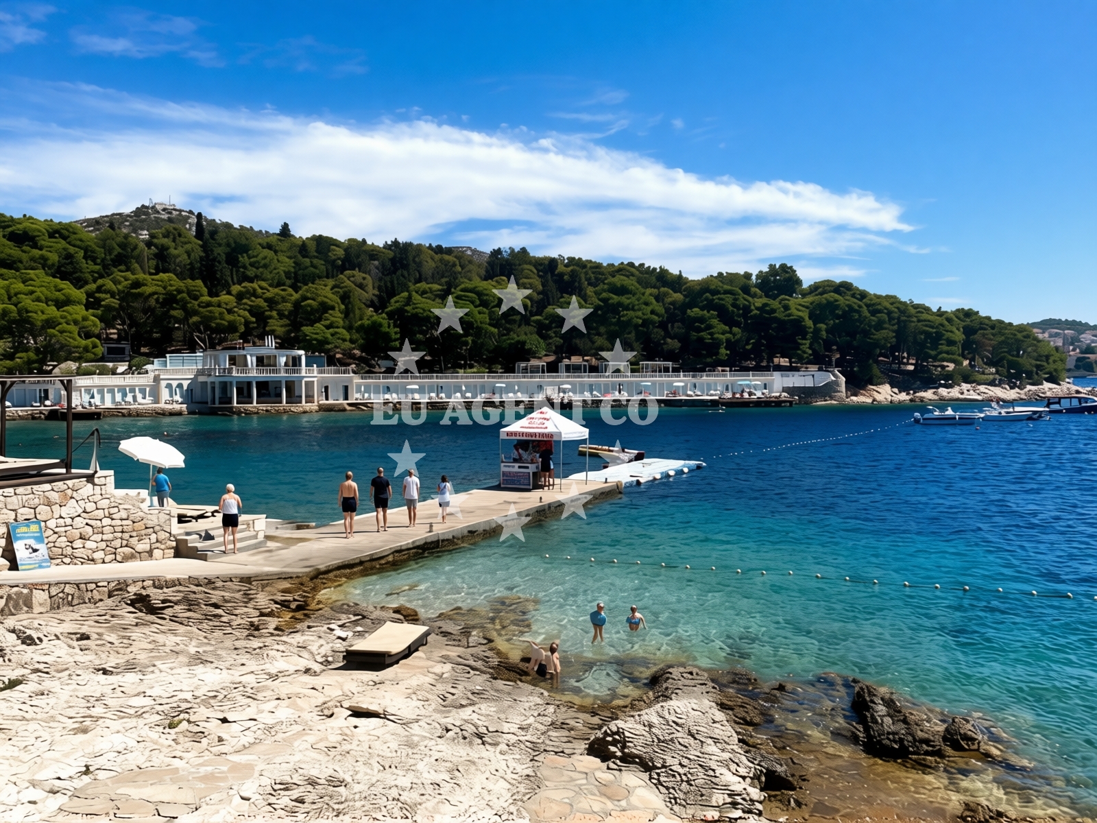 Additional view of Bonj beach in Sonje Bučan Domančić, Hvar