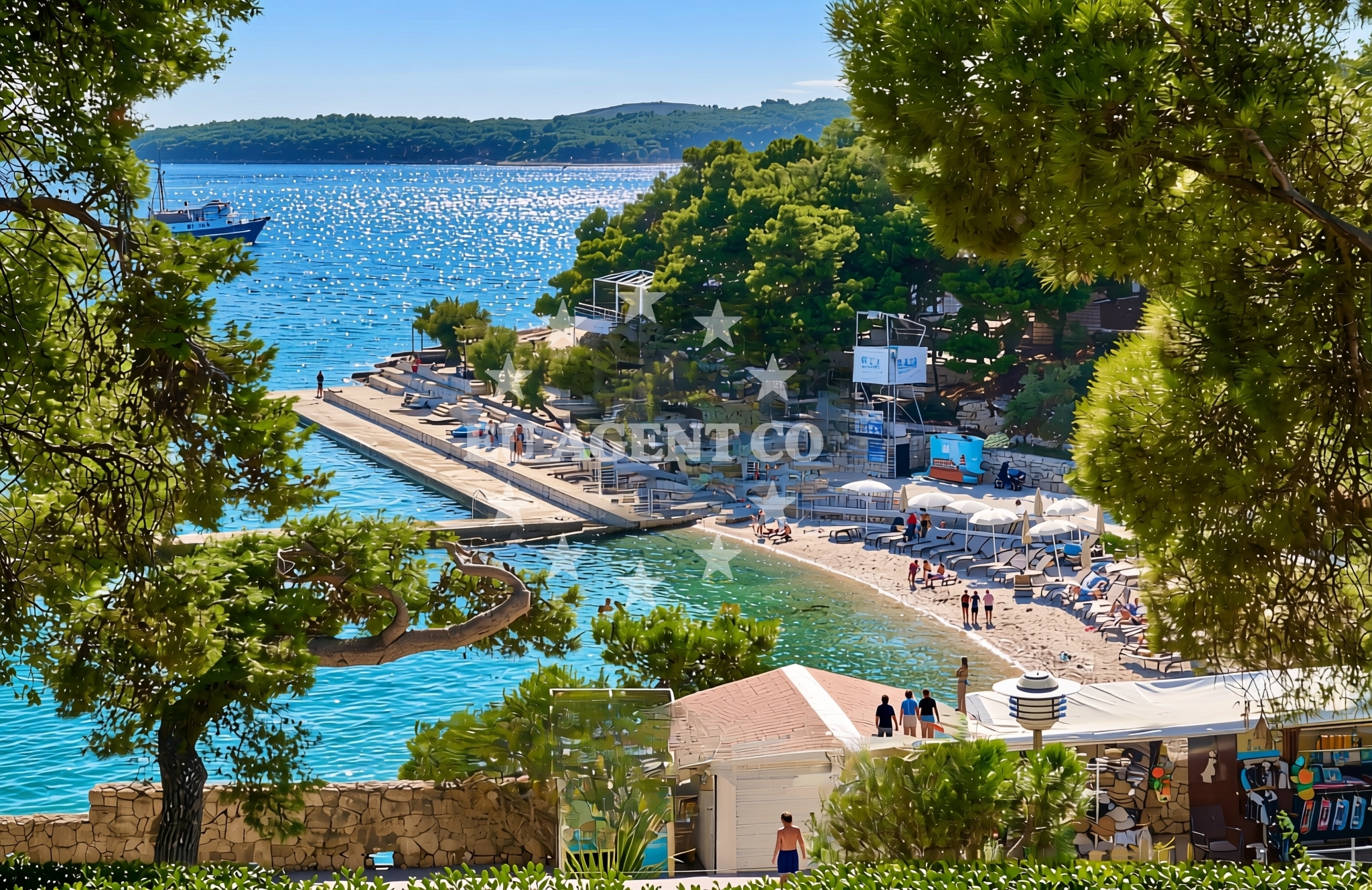 Additional view of Bonj beach in Sonje Bučan Domančić, Hvar