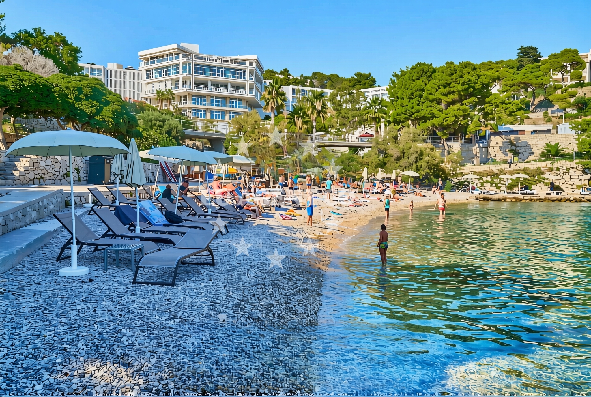 Additional view of Bonj beach in Sonje Bučan Domančić, Hvar