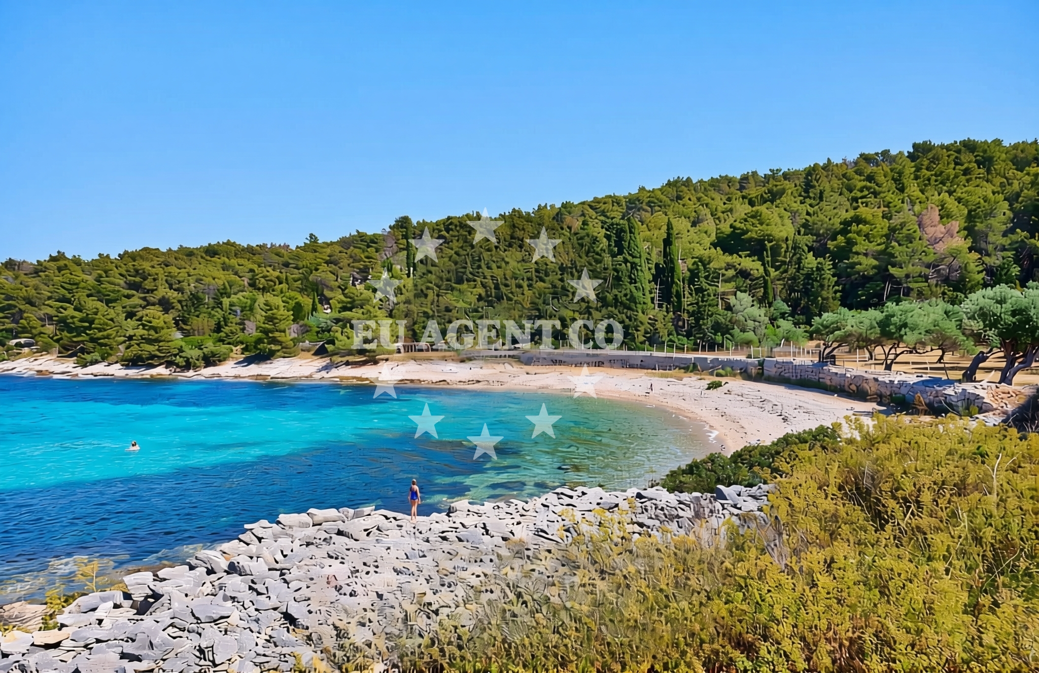 Additional view of Borak Bay in Put Stipanske 25, Sutivan
