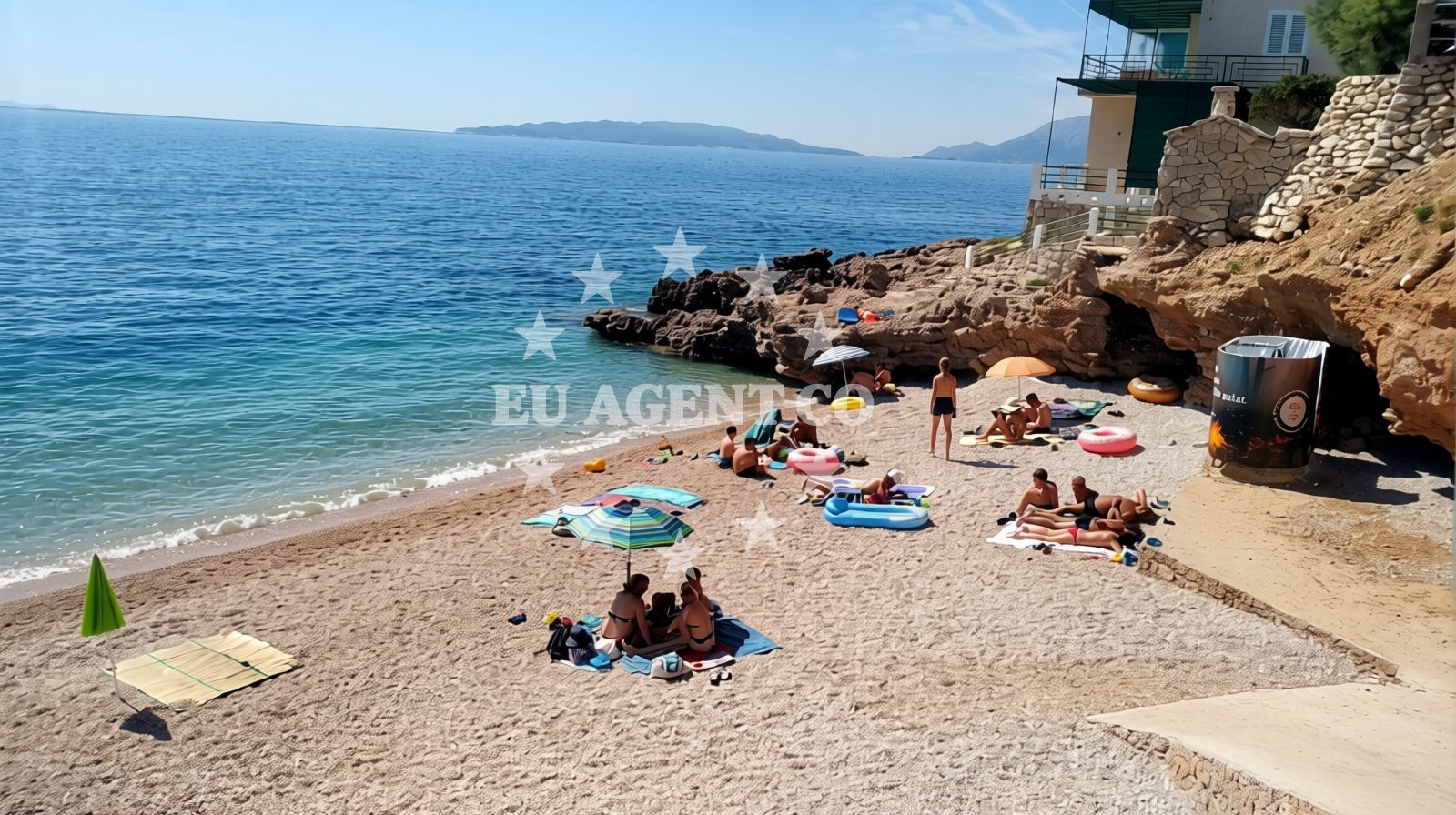 Additional view of Borak beach in Dingač-Potočine, Potomje