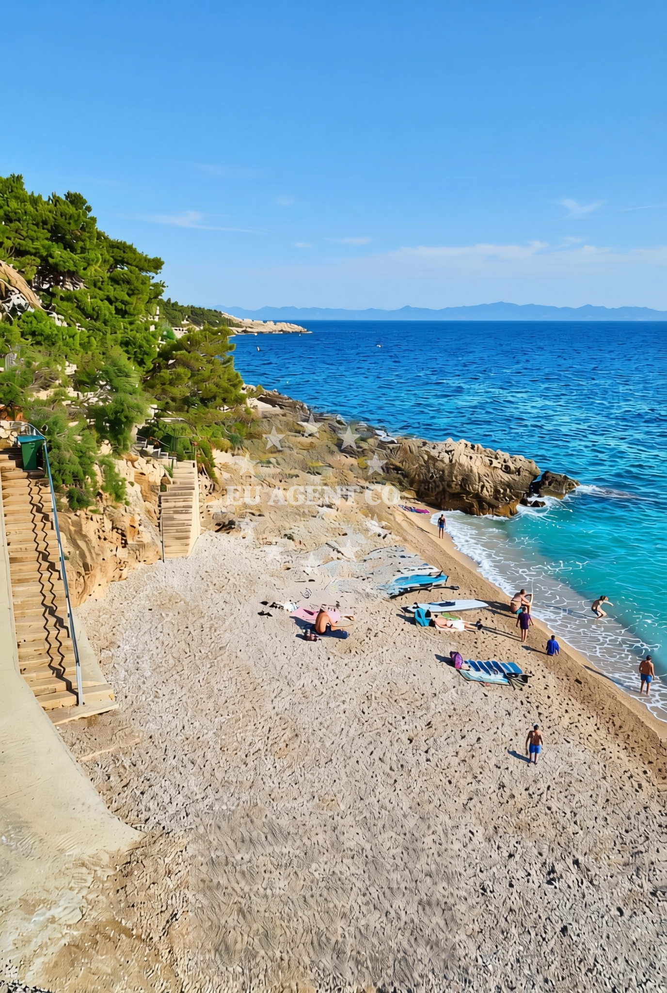 Additional view of Borak beach in Dingač-Potočine, Potomje