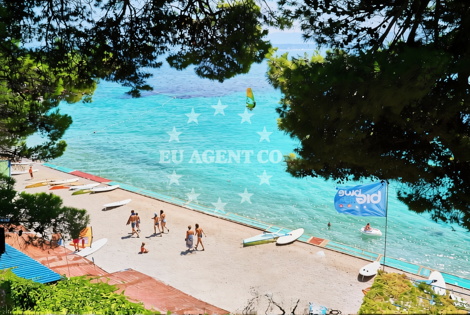 Additional view of Borak, Bol (Brač) Beach in Borak