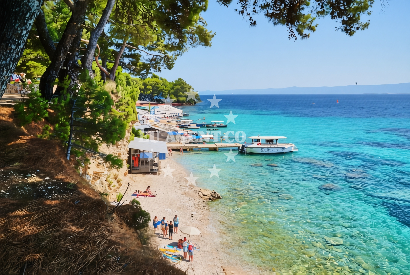 Additional view of Borak, Bol (Brač) Beach in Borak