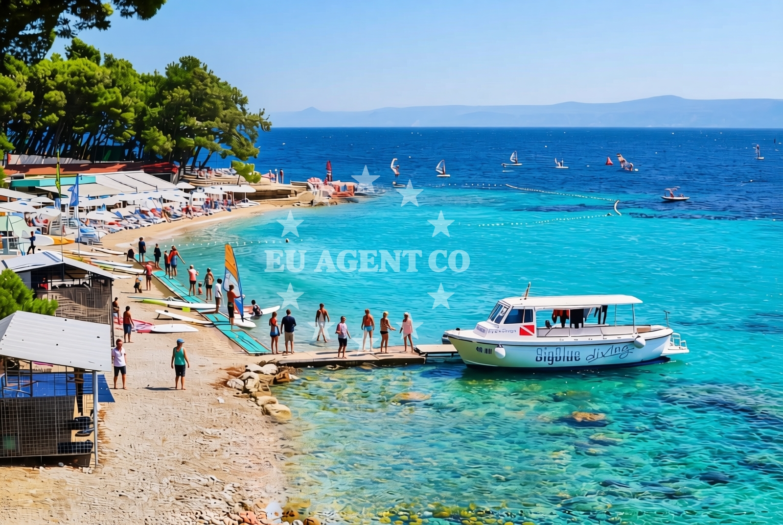 Additional view of Borak, Bol (Brač) Beach in Borak