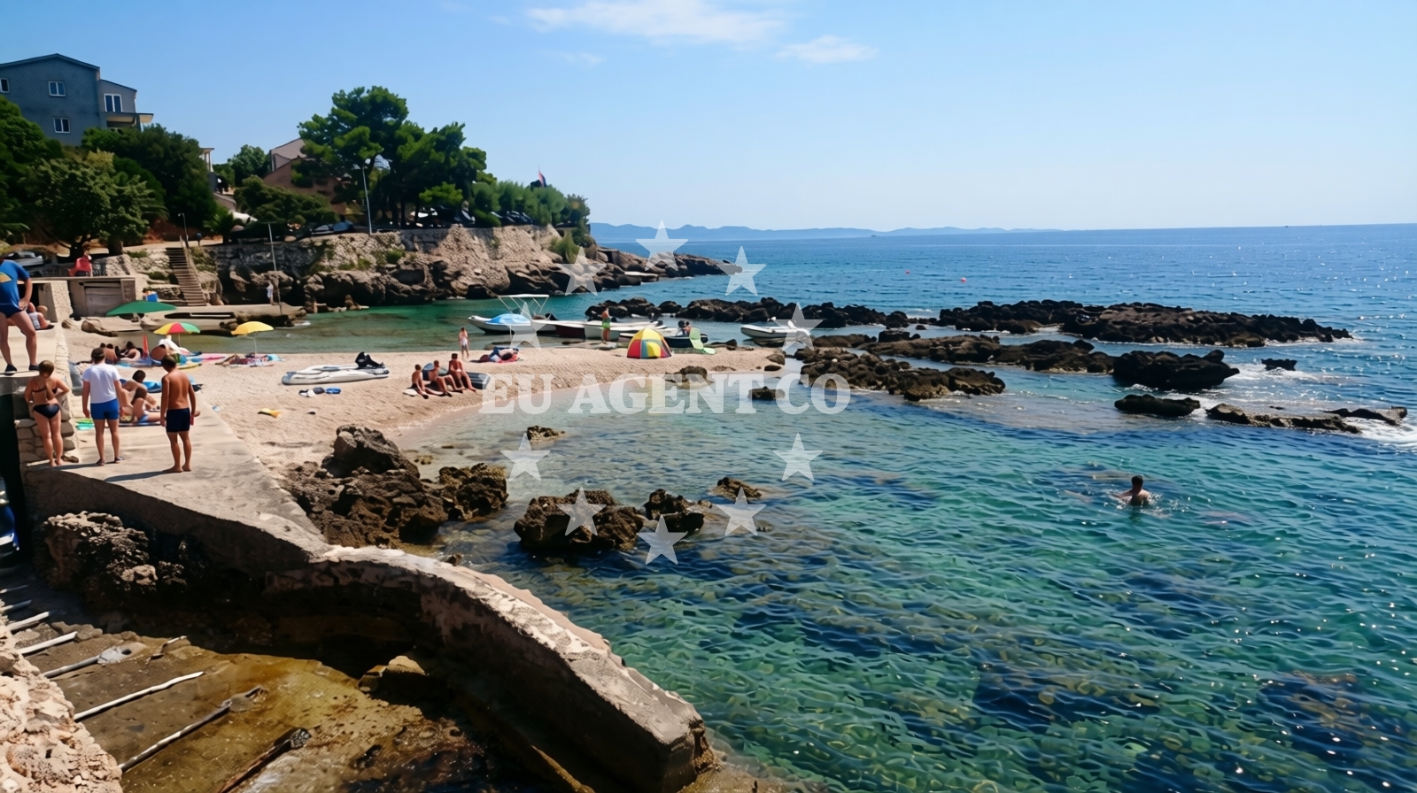Additional view of Borak II beach in Dingač-Potočine, Potomje