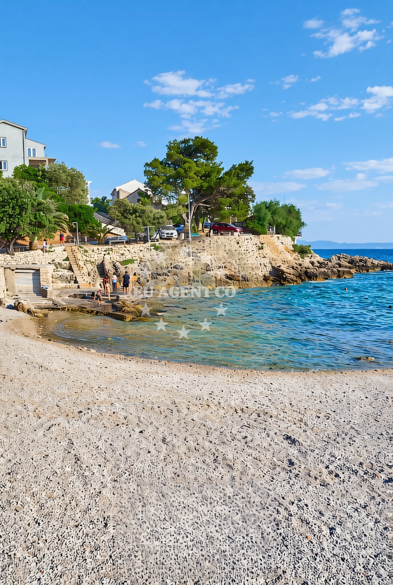 Additional view of Borak II beach in Dingač-Potočine, Potomje