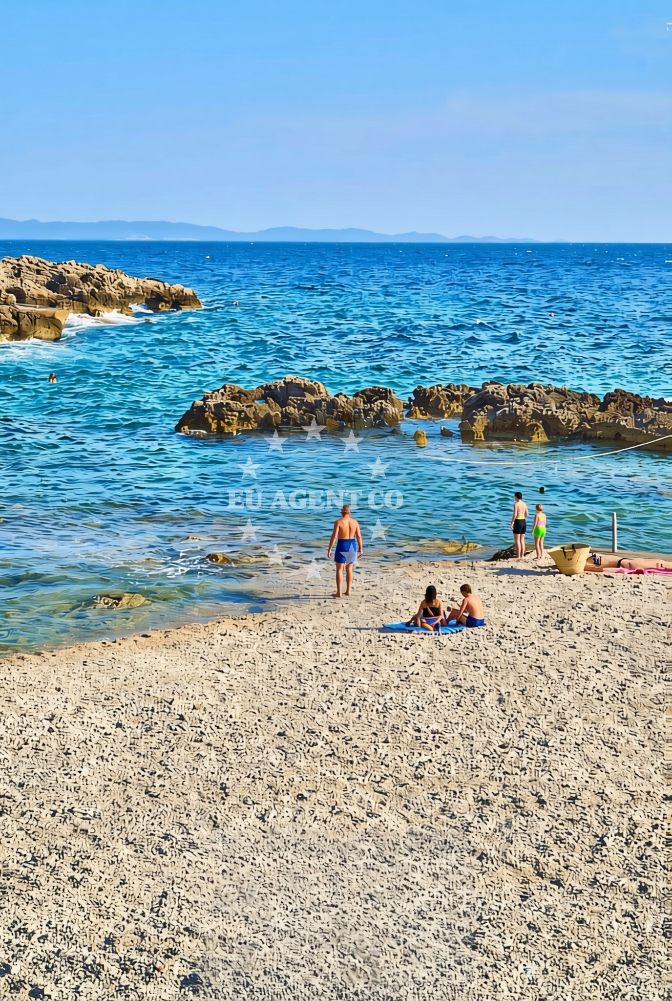 Additional view of Borak II beach in Dingač-Potočine, Potomje