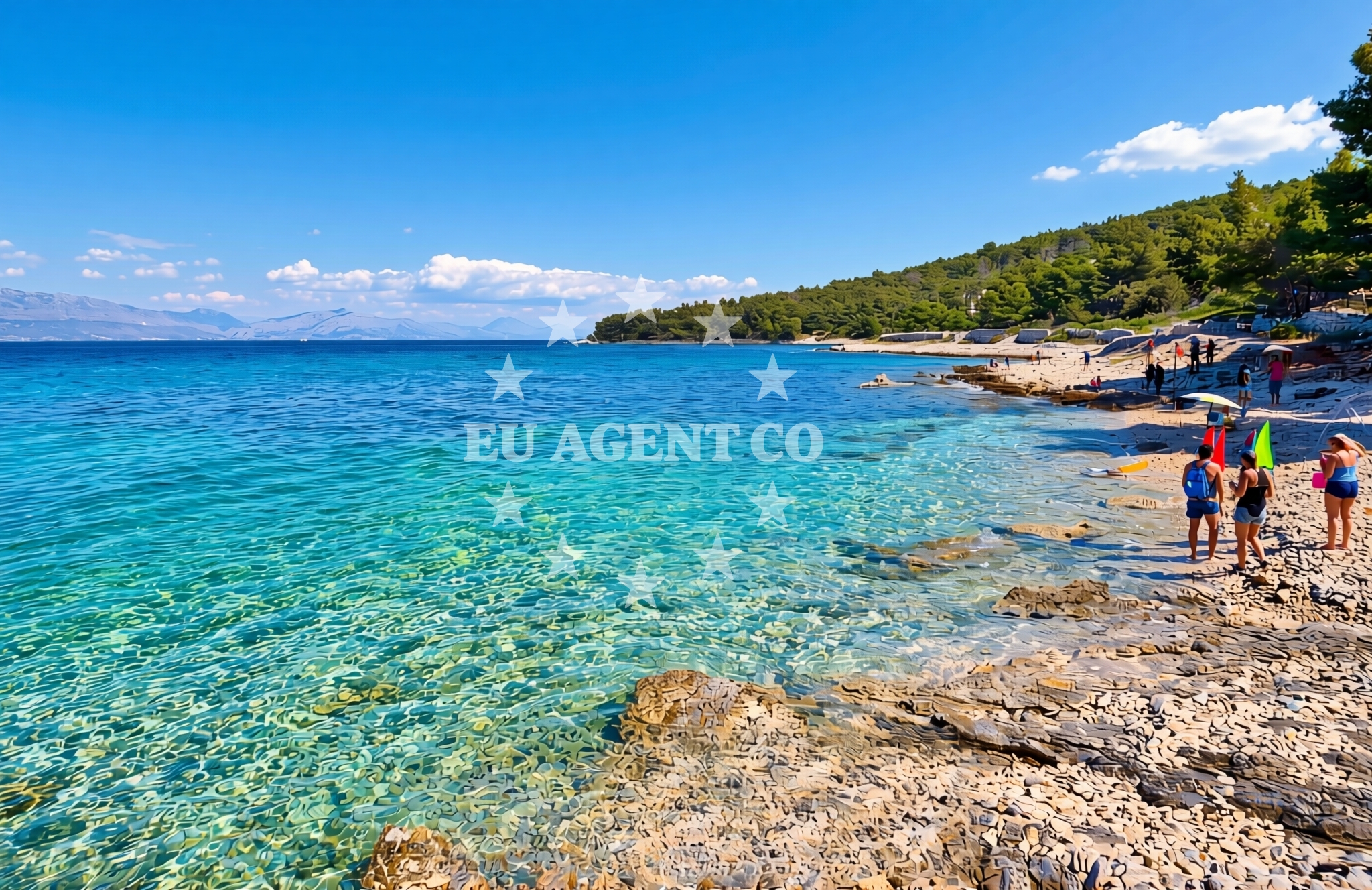 Additional view of Borak zapad, Sutivan (Brač) Beach in Borak zapad