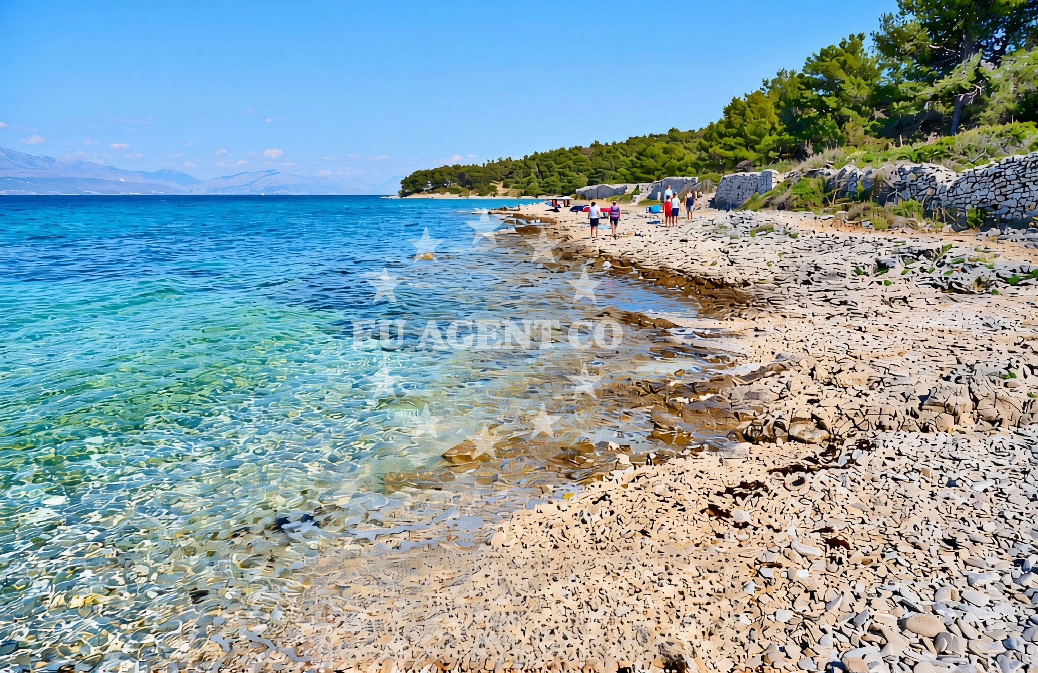 Additional view of Borak zapad, Sutivan (Brač) Beach in Borak zapad