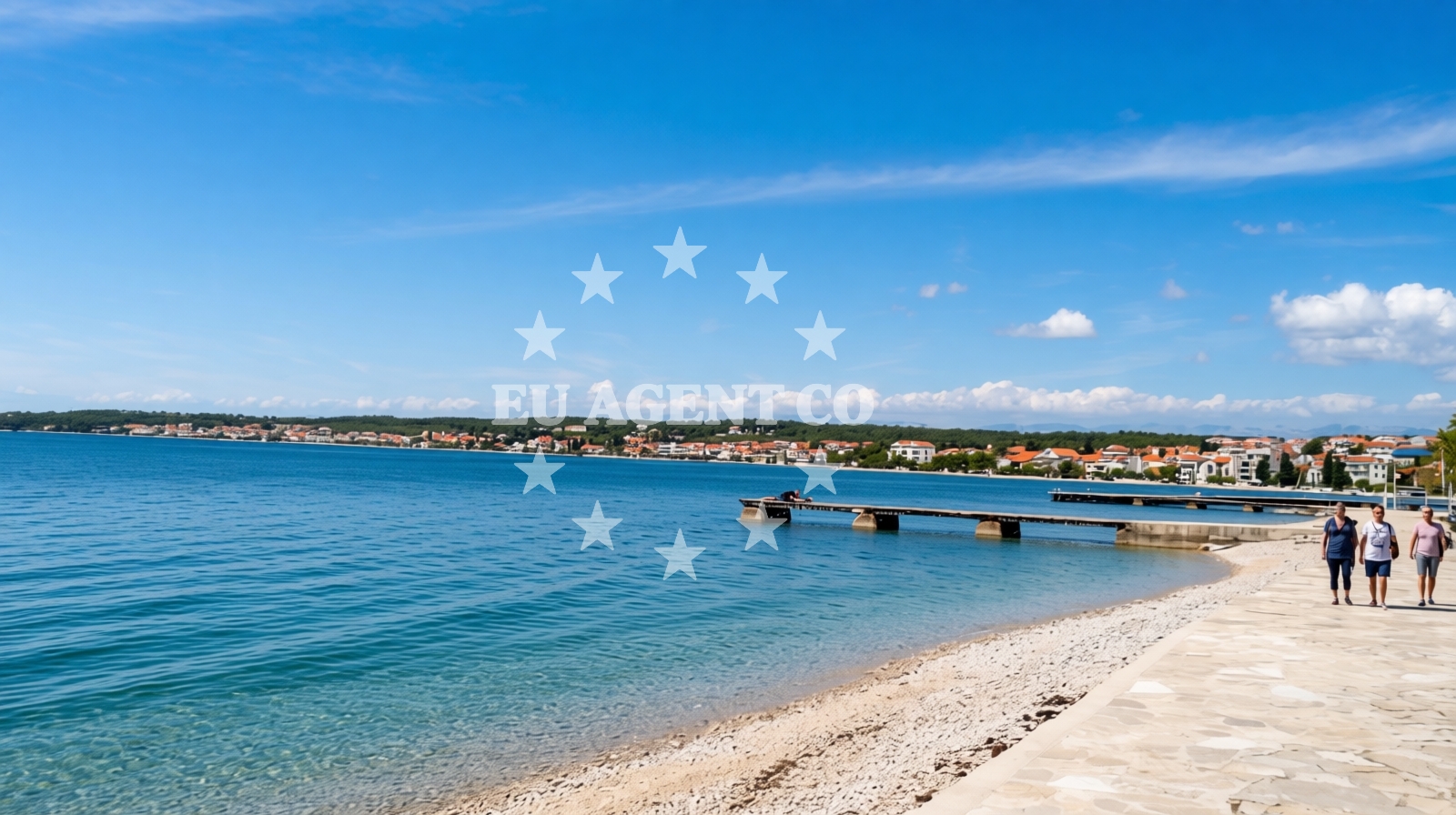 Shoreline and swimming area at Borik beach in Ulica Julija Klovića 73 1st floor, Zadar