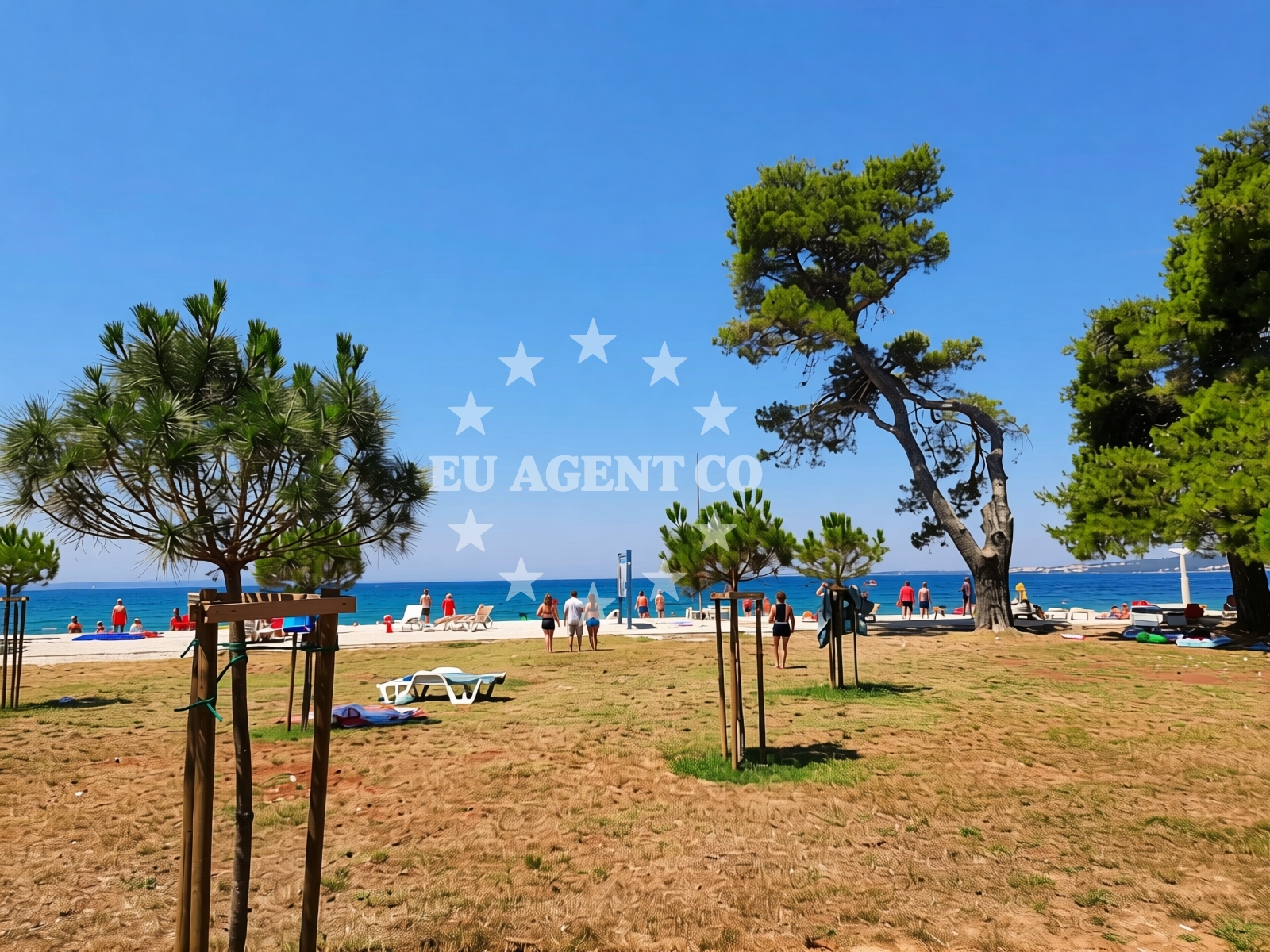 Sea and coastal view of Borik beach in Ulica Julija Klovića 73 1st floor, Zadar