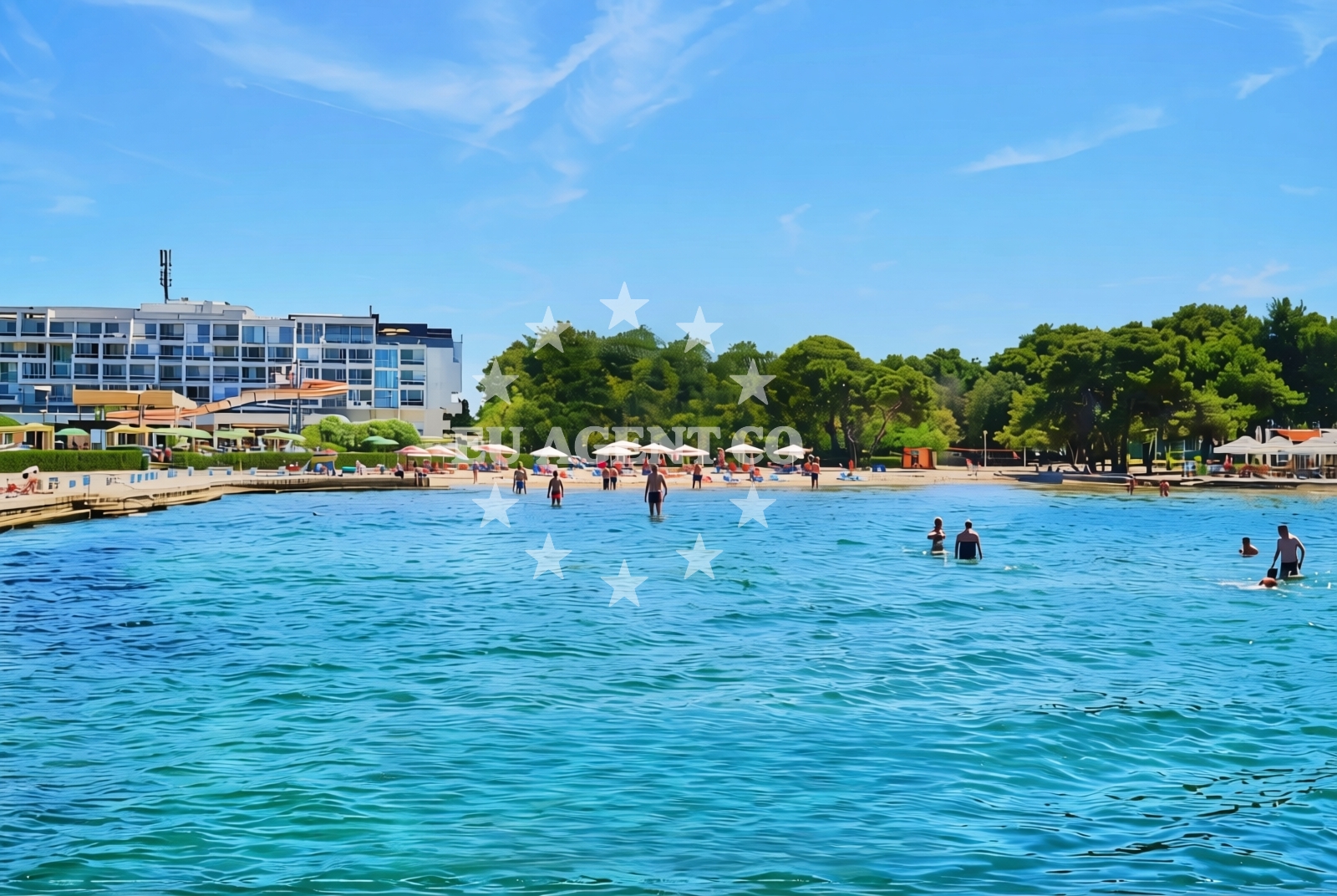Additional view of Borik sandy beach in 34a Ulica Antuna Gustava Matoša, Zadar