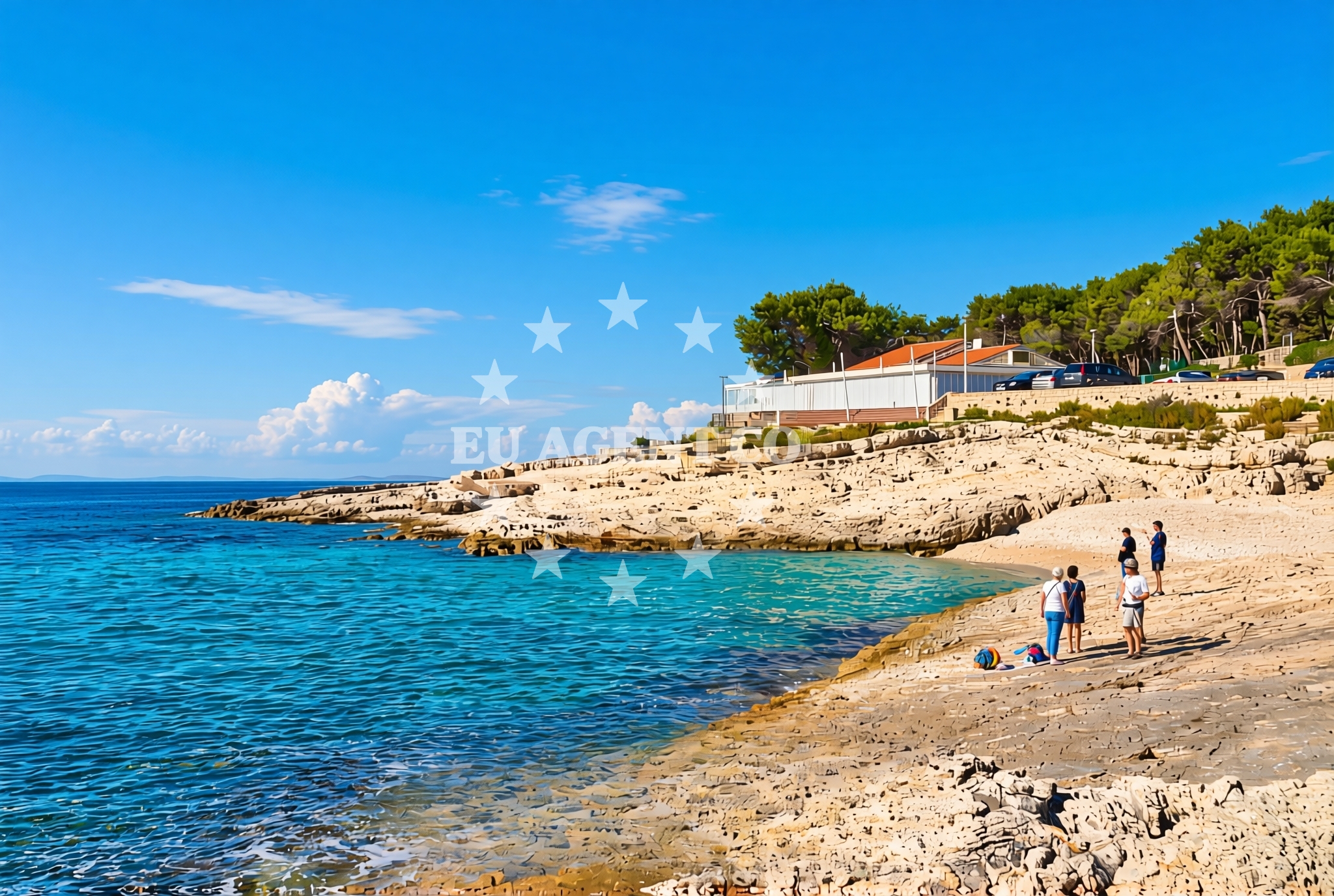 Overview of Borik (Žalić), Mali Lošinj (Lošinj) Beach in Borik (Žalić)