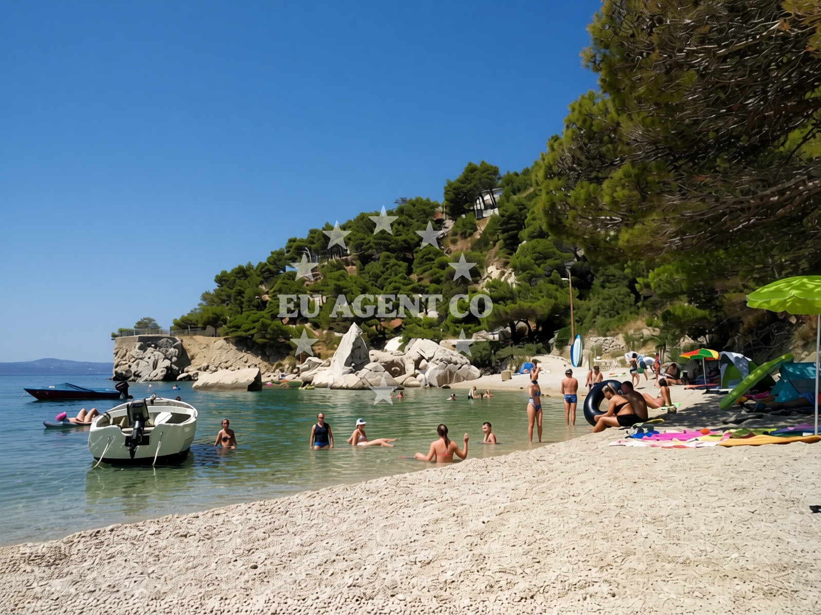 Sea and coastal view of Borka beach in Put Borka 20, Marusici