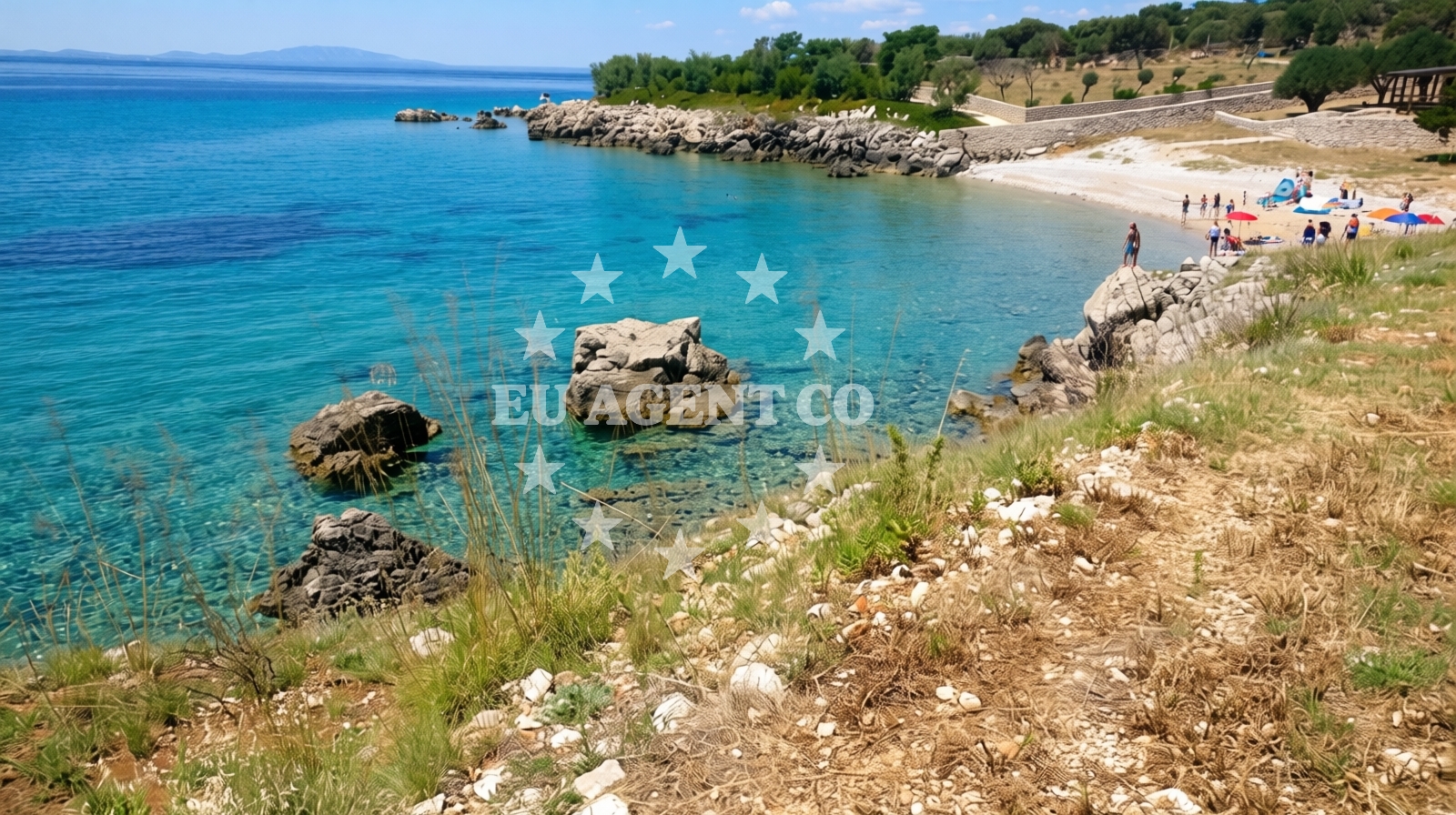 Sea and coastal view of Borovici beach in Sonjevi Stani 30, Potočnica