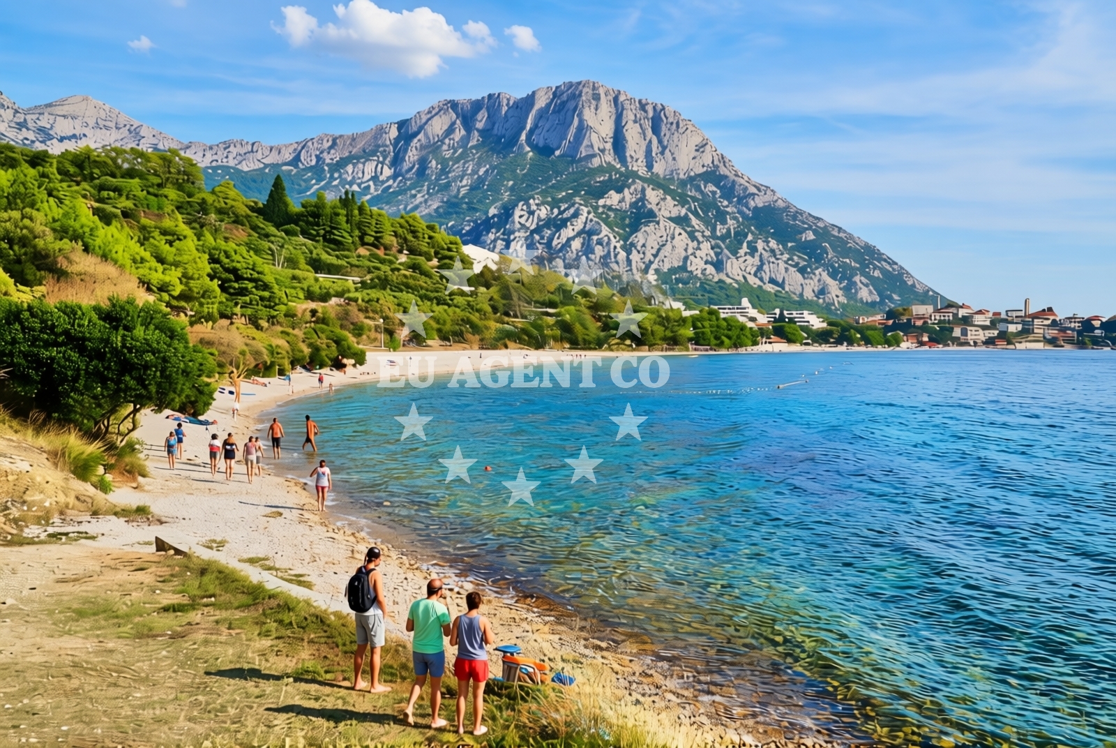 Overview of Bošac sjever, Gradac Beach in Bošac sjever