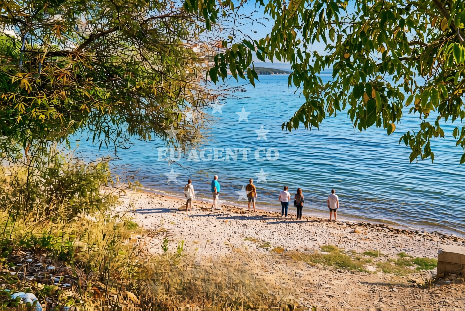 Sea and coastal view of Bošac sjever, Gradac Beach in Bošac sjever