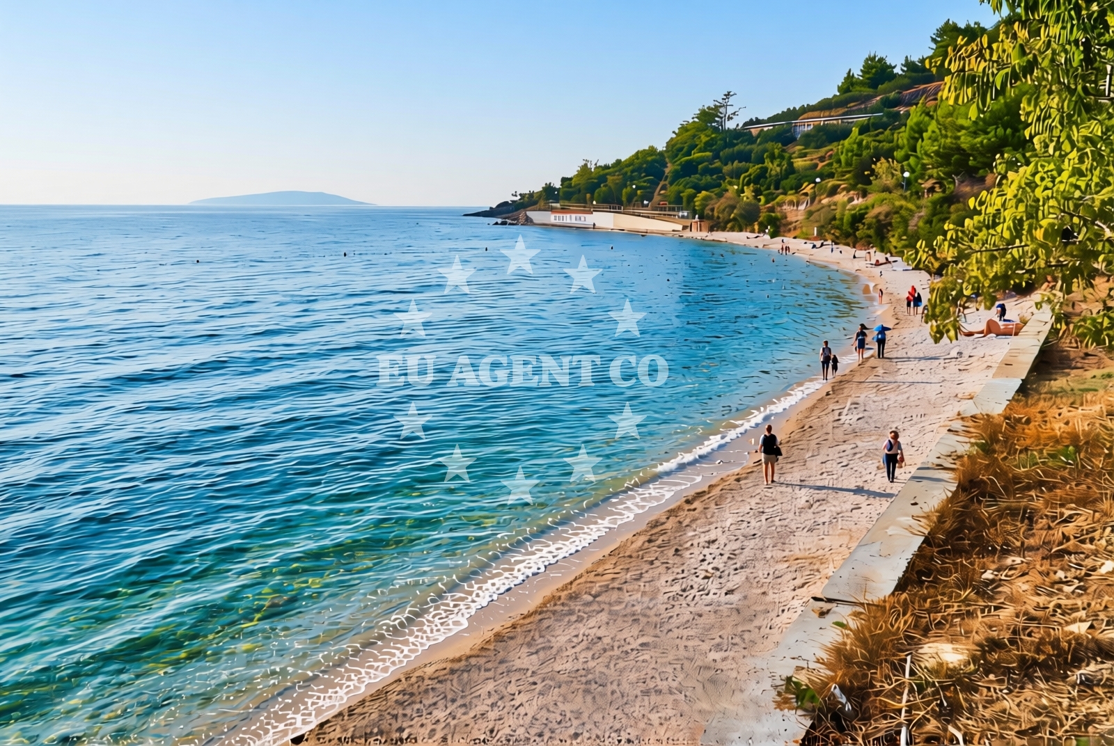 Beach facilities and surroundings at Bošac sjever, Gradac Beach in Bošac sjever