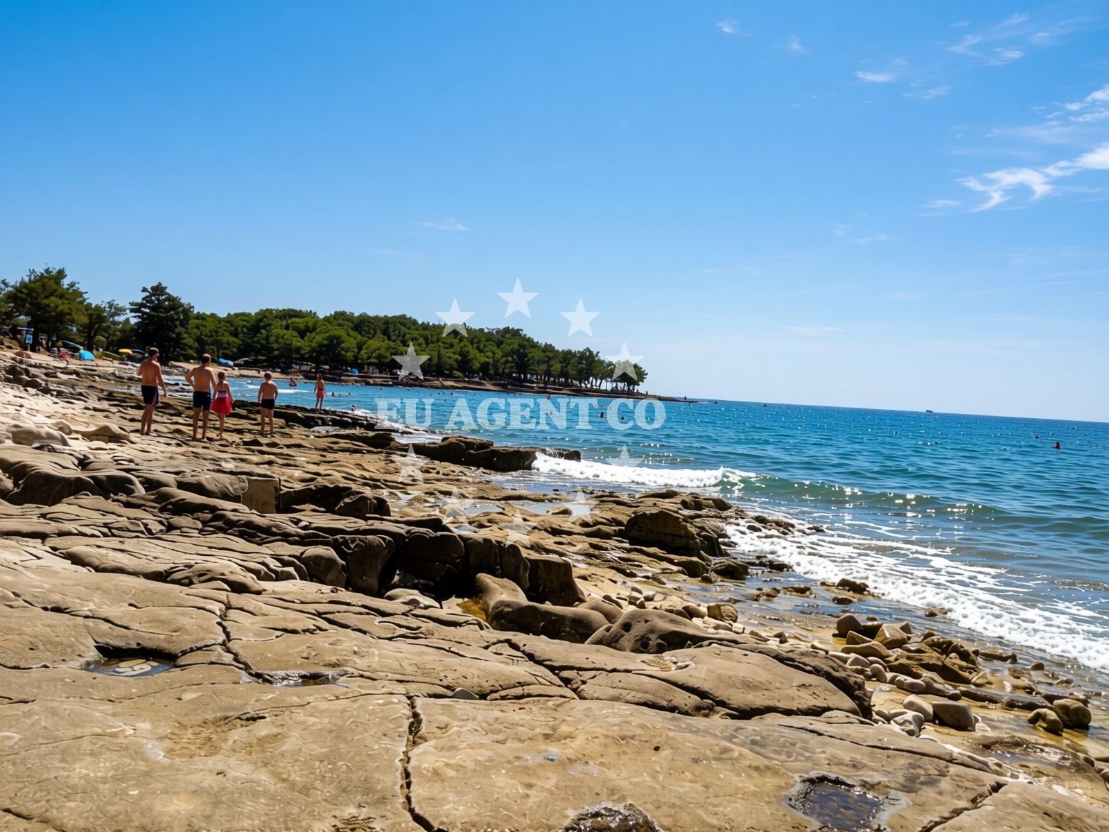 Additional view of Bosuja beach in Červar 2A, Poreč