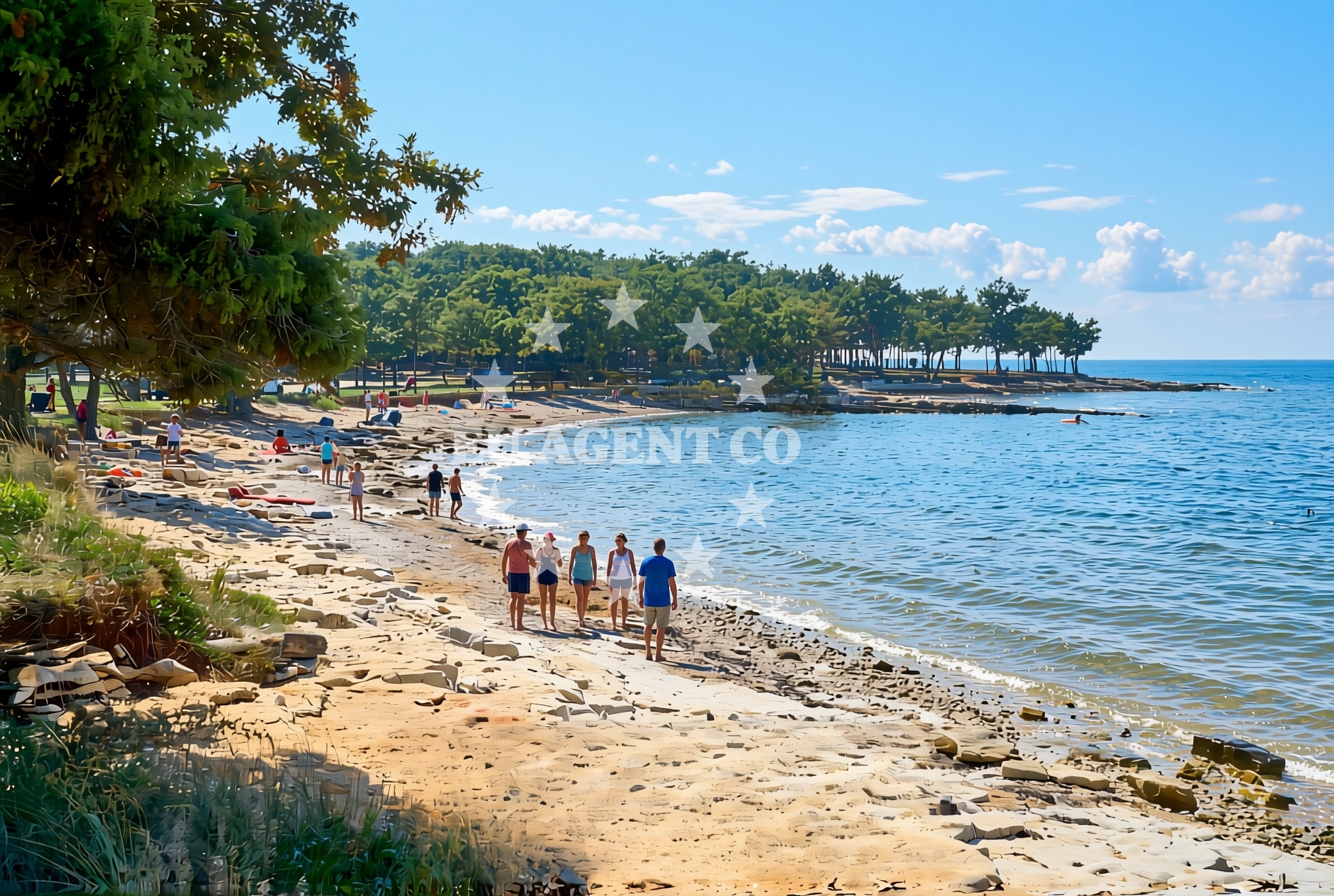 Additional view of Bosuja beach in Červar 2A, Poreč