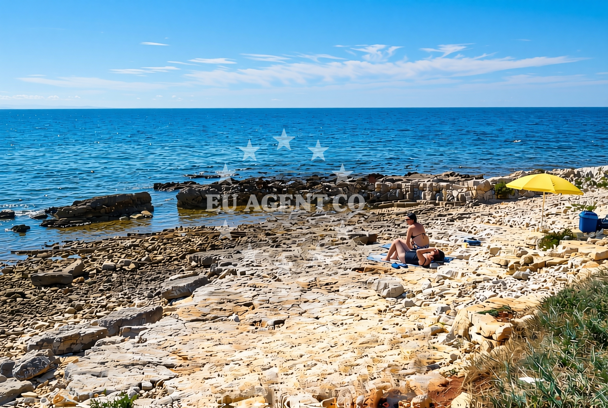 Additional view of Bosuja beach in Červar 2A, Poreč