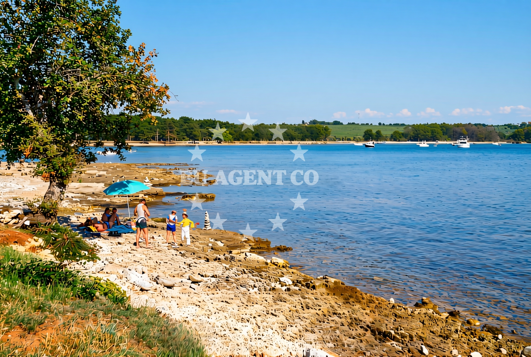 Additional view of Bosuja beach in Červar 2A, Poreč