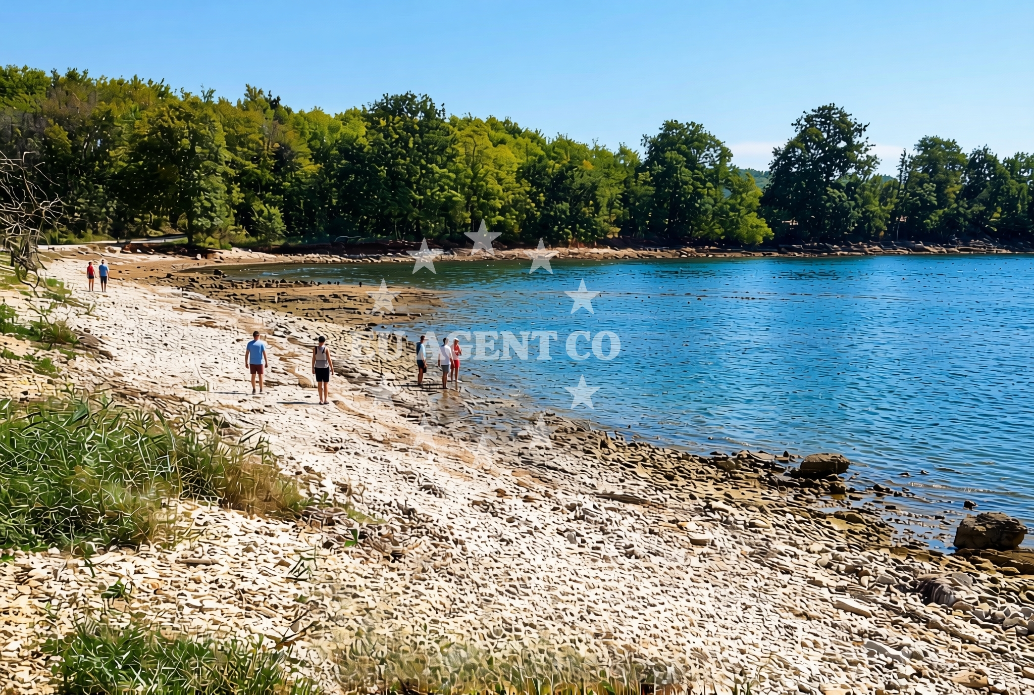 Additional view of Bosuja beach in Červar 2A, Poreč