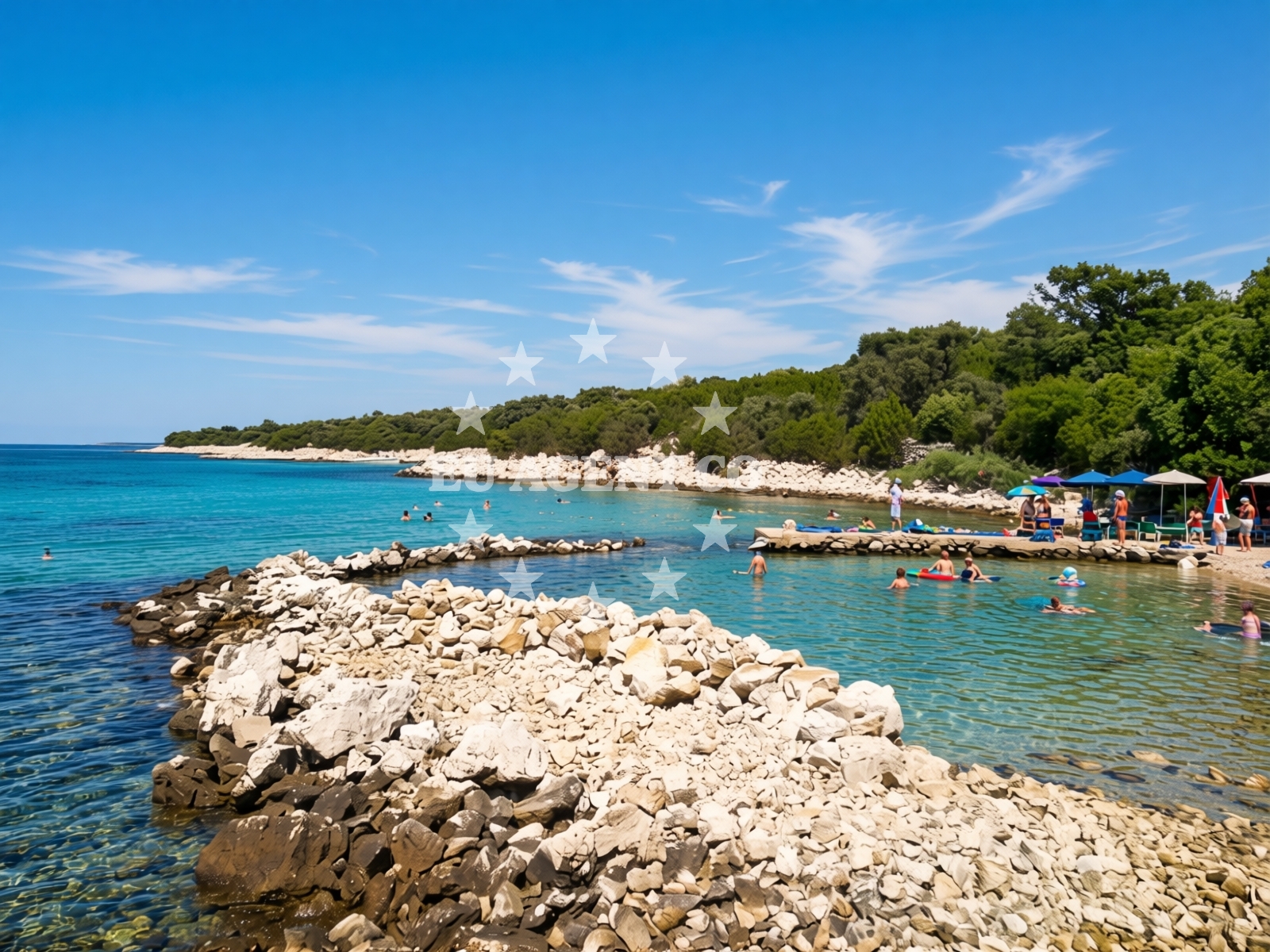 Additional view of Boyani beach in Bošana, Pag