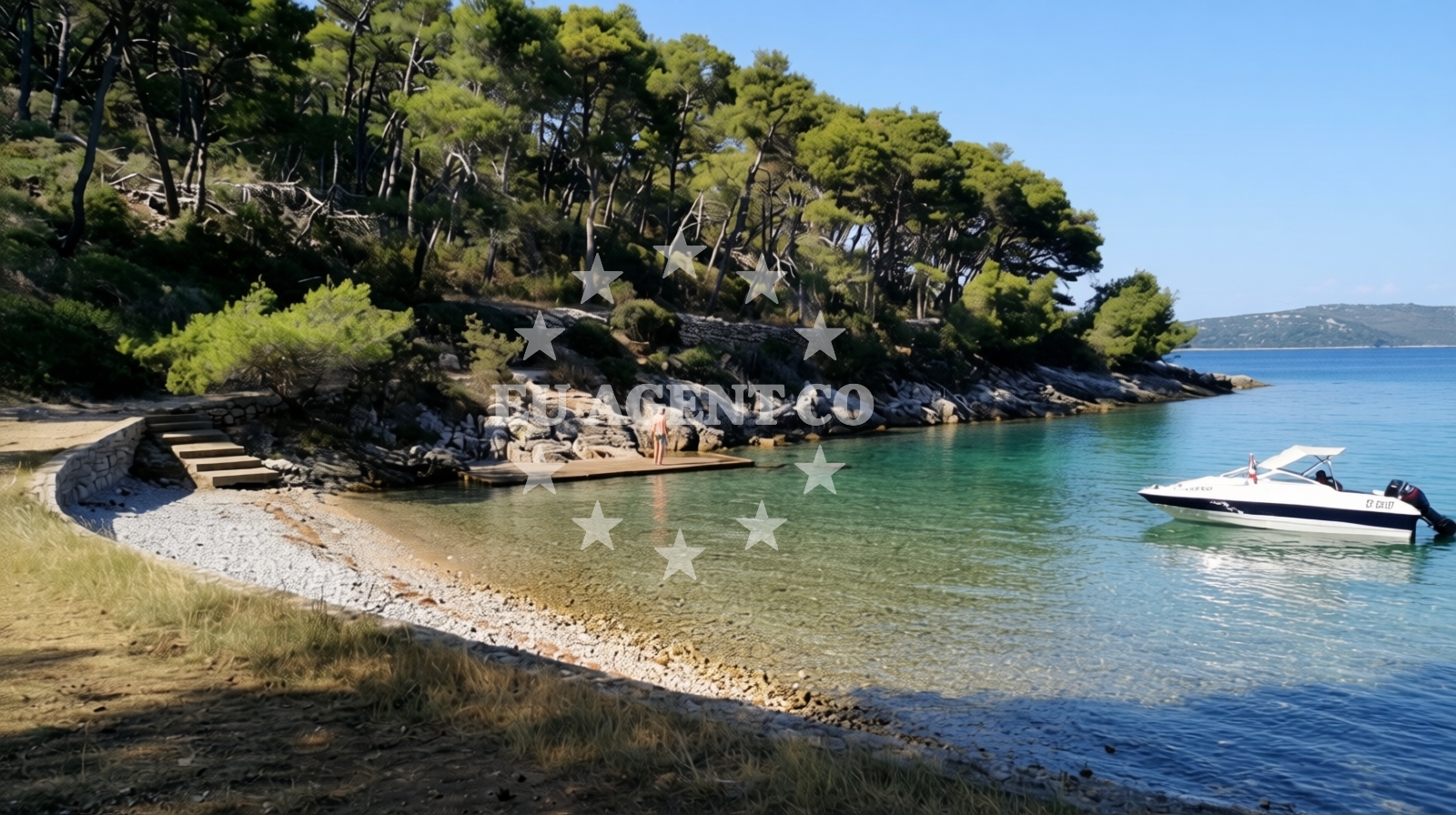 Overview of Bozava beach in Božava b.b., Božava