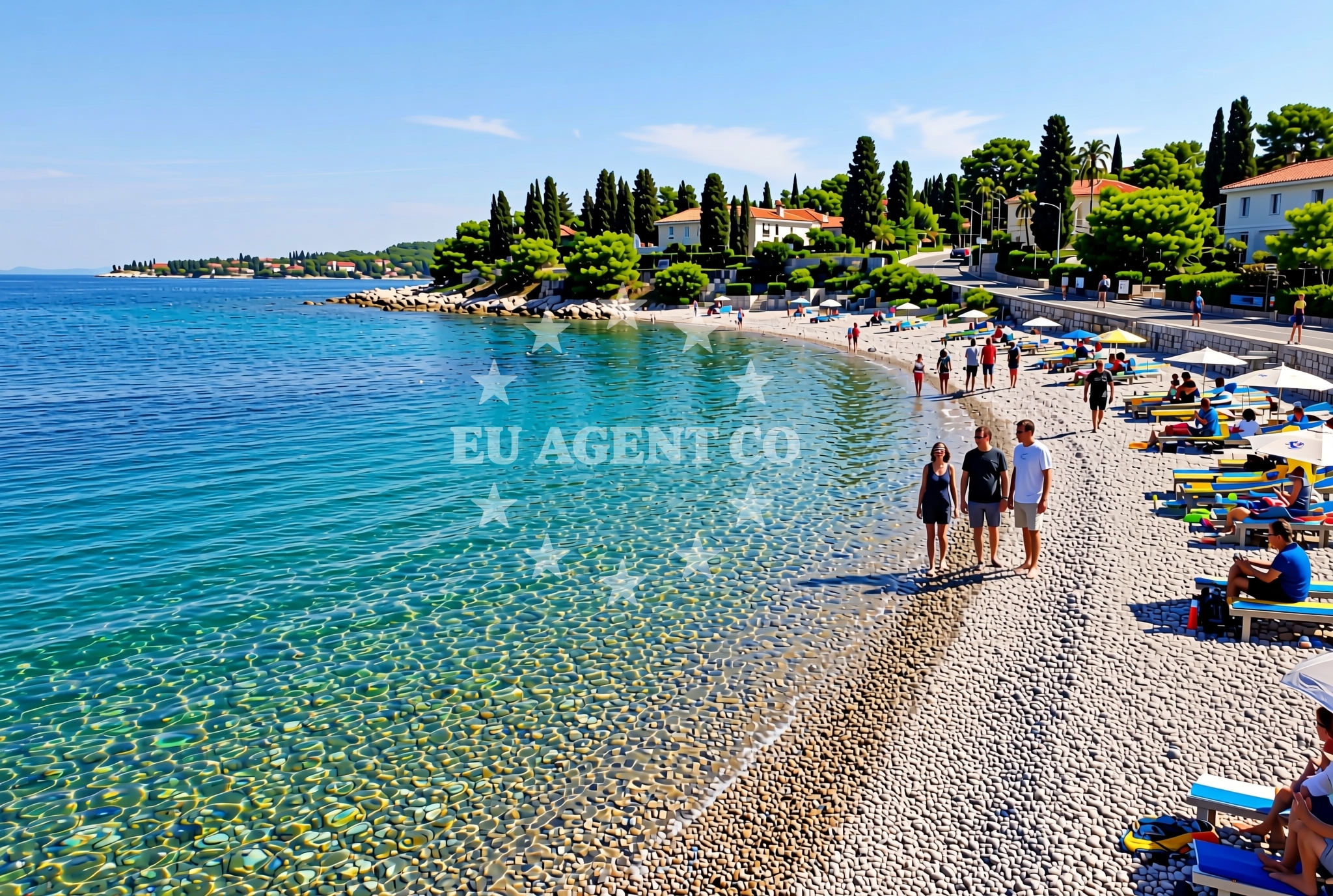 Sea and coastal view of Božava (Dugi otok): beaches and coves in Božava (Dugi otok)