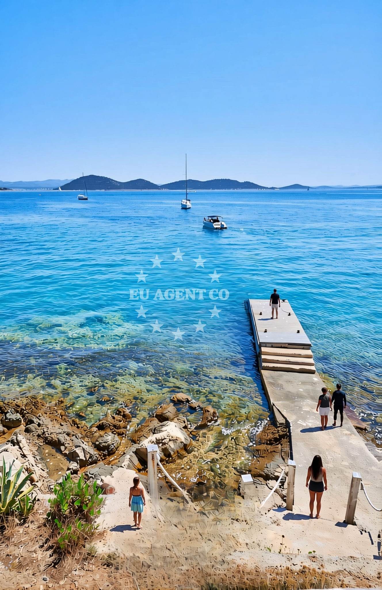 Additional view of Bracera, Vrgada (Vrgada) Beach in Bracera