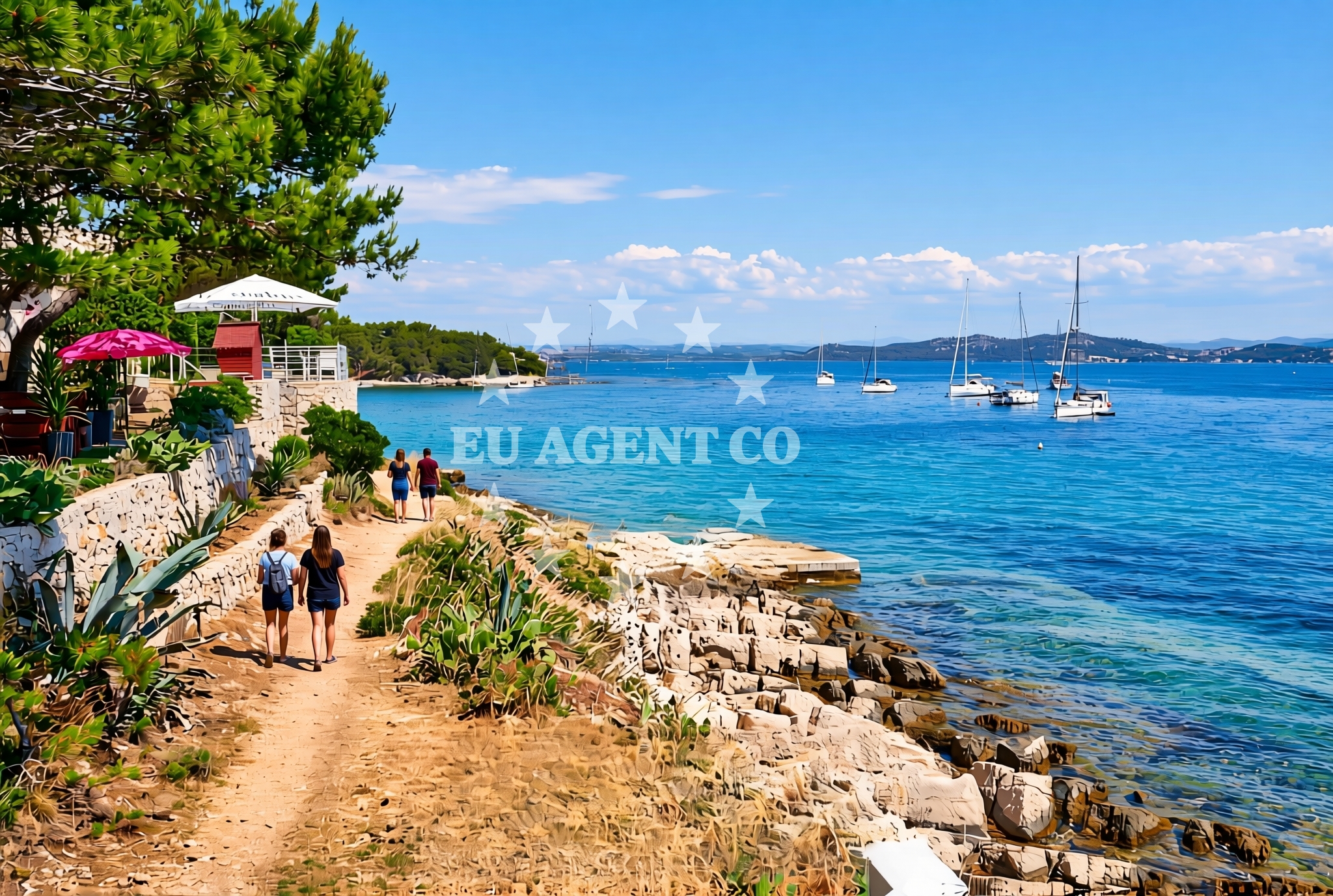 Additional view of Bracera, Vrgada (Vrgada) Beach in Bracera