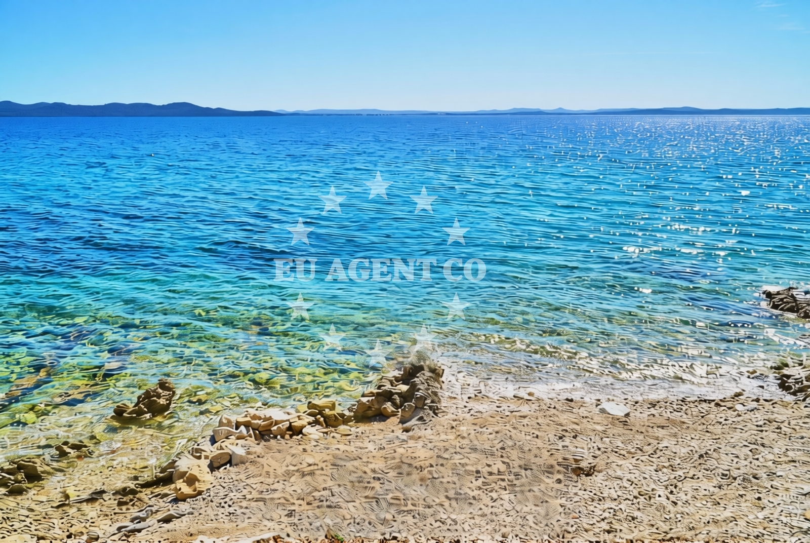 Sea and coastal view of Brajda, Kožino Beach in Brajda