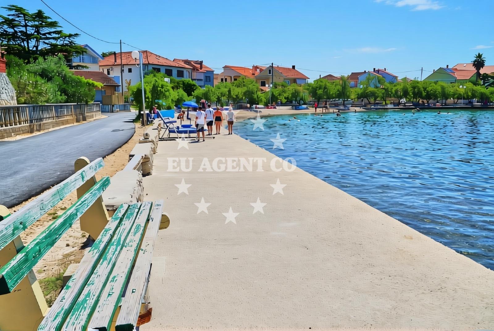 Additional view of Branimirova obala beach in Petra Zoranića 23, Bibinje