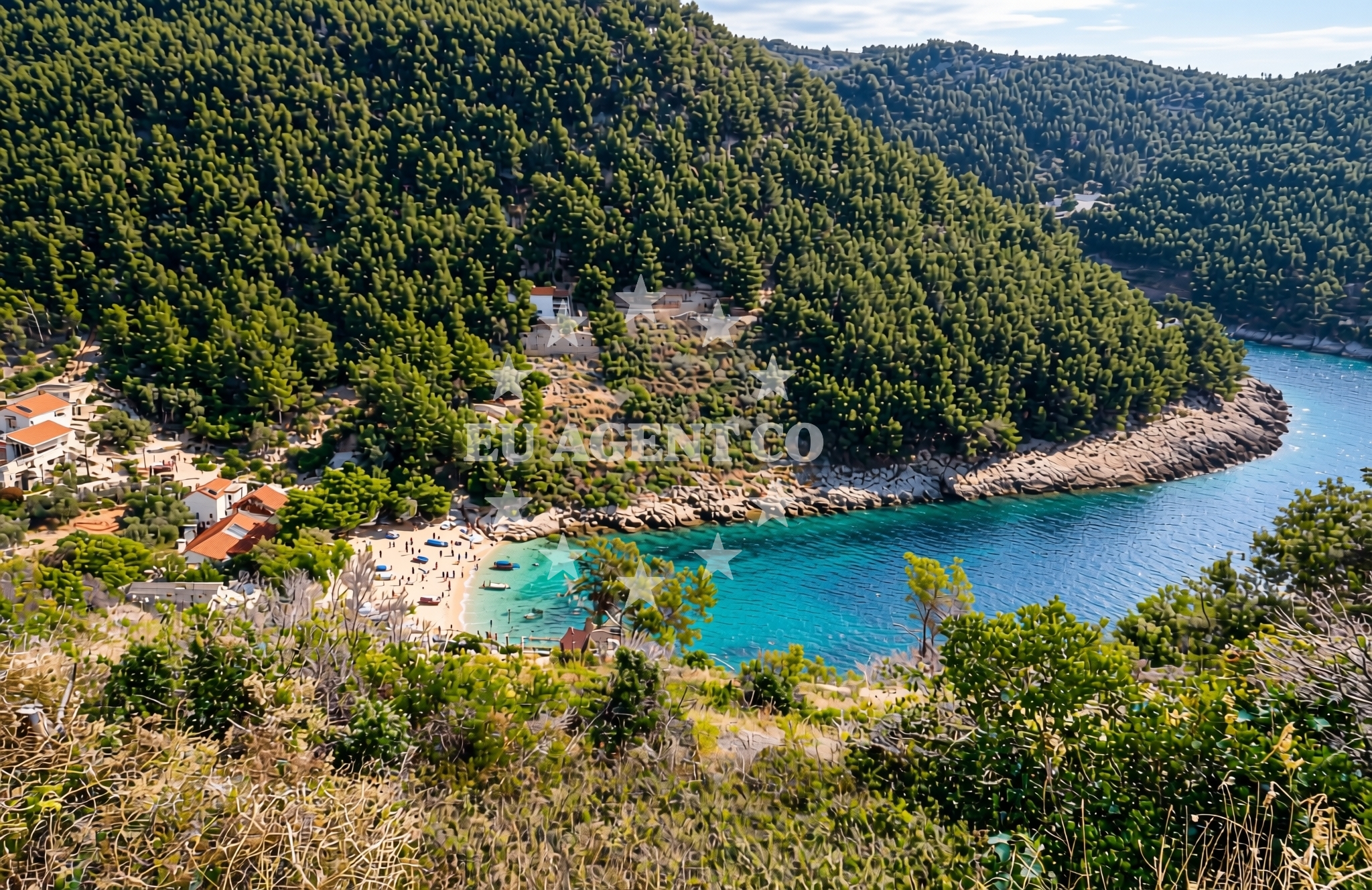 Additional view of Bratinja Luka beach in Žrnovo 1450, Žrnovo