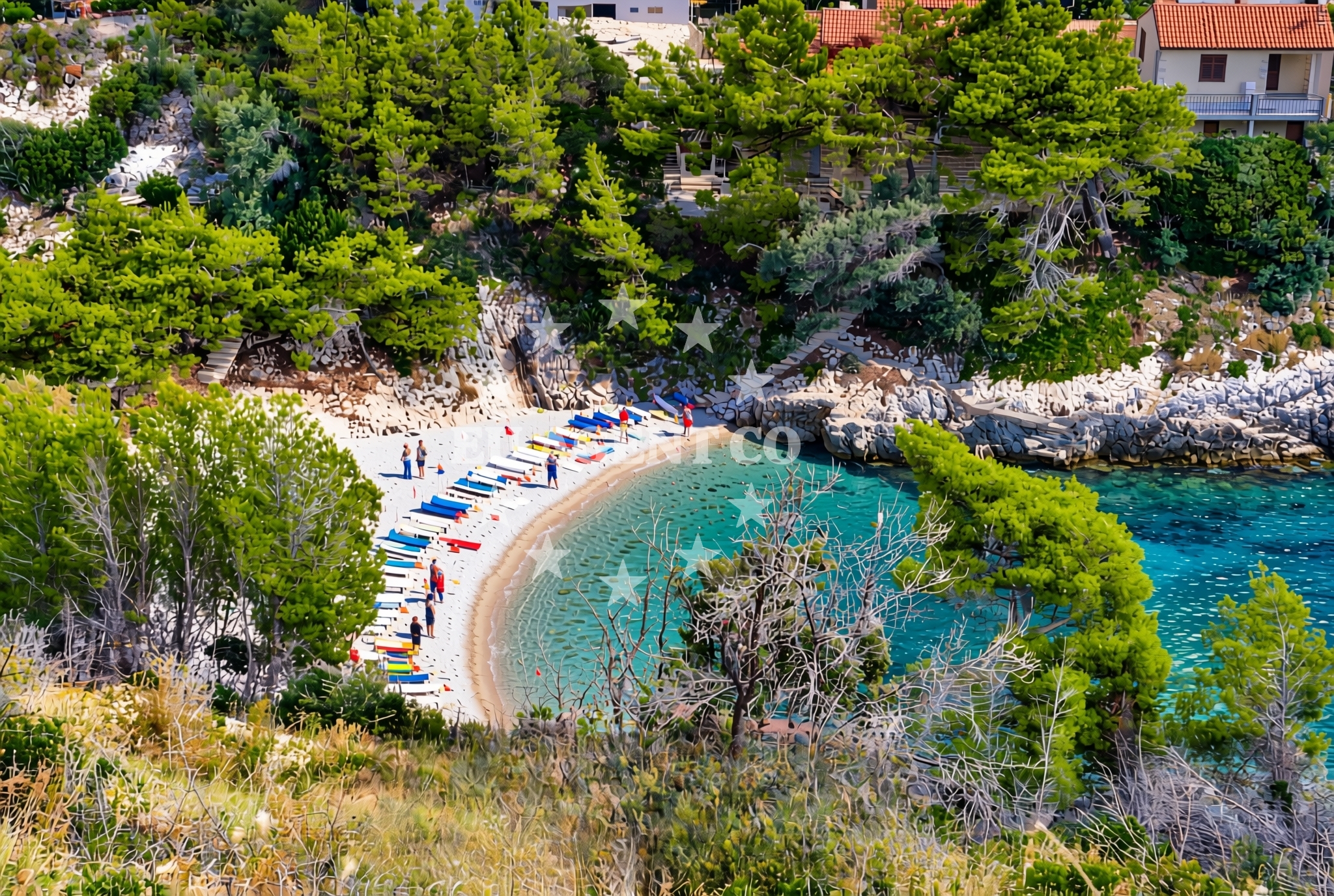 Additional view of Bratinja Luka beach in Žrnovo 1450, Žrnovo