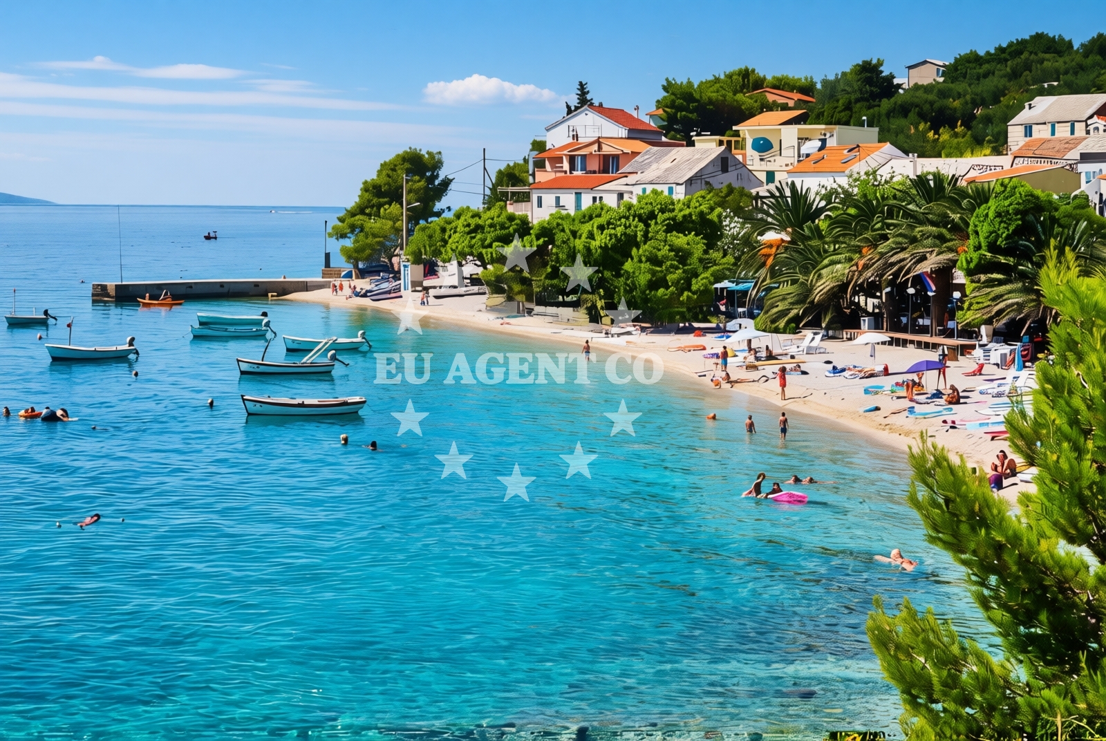 Overview of Bratuš, Krvavica Beach in Bratuš