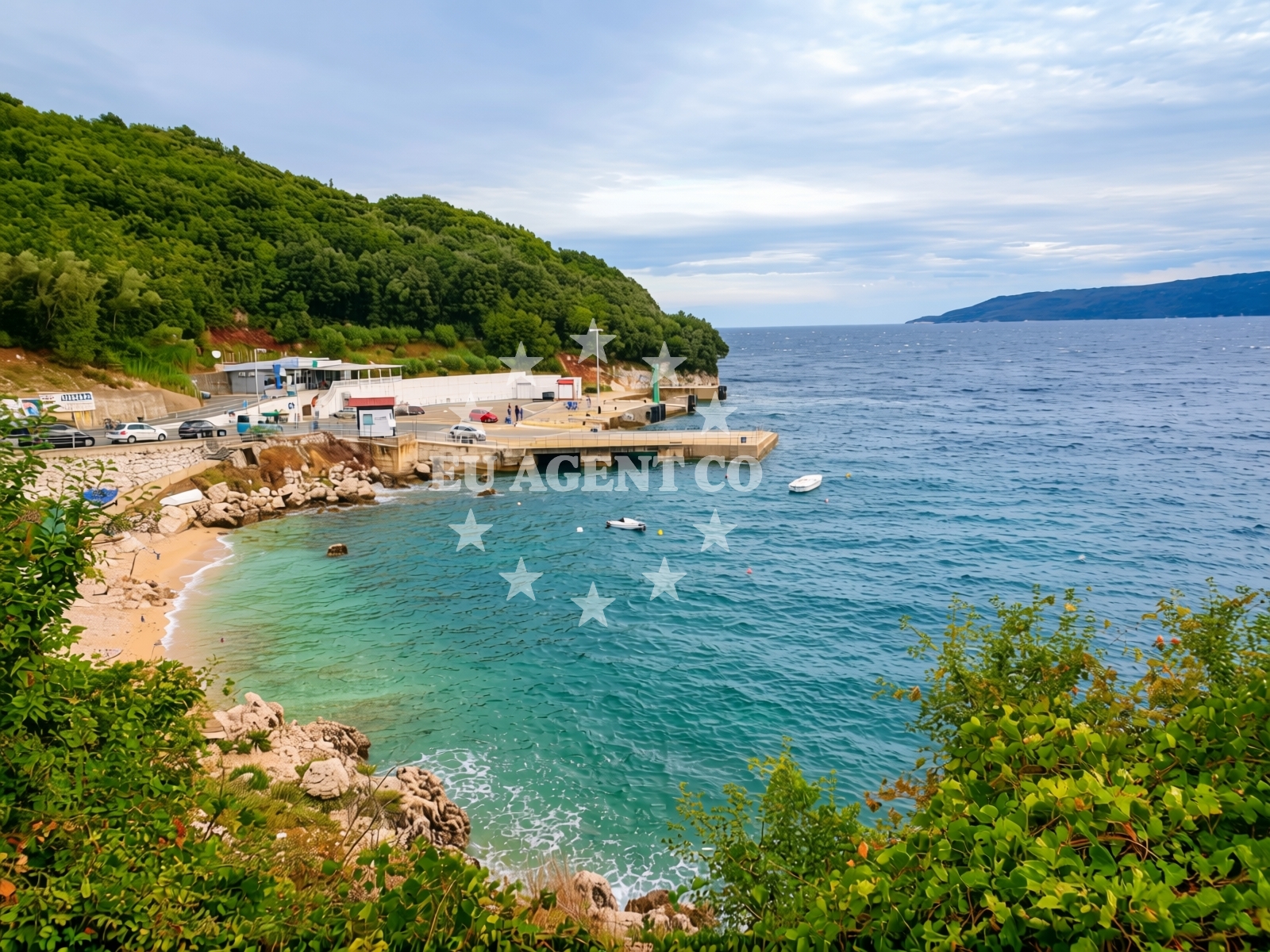 Additional view of Brestova beach in , Zagorje
