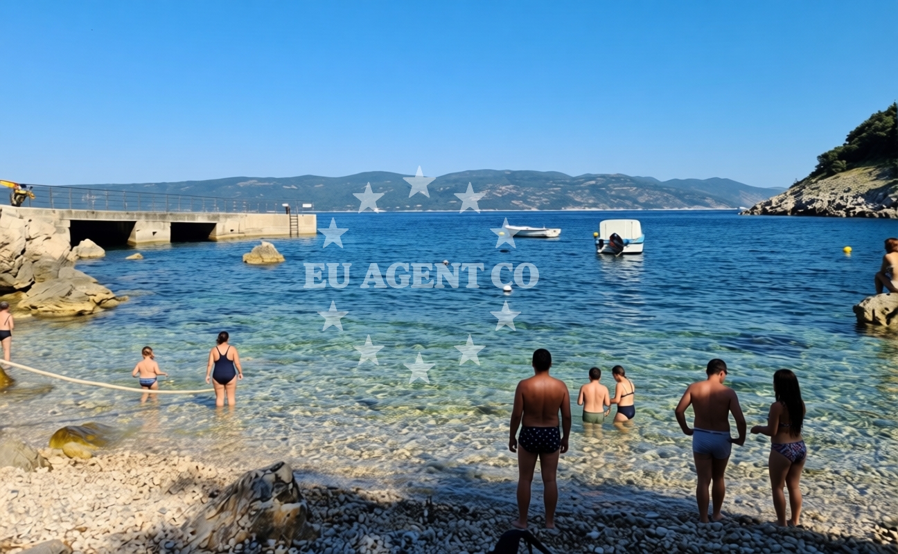 Additional view of Brestova beach in , Zagorje
