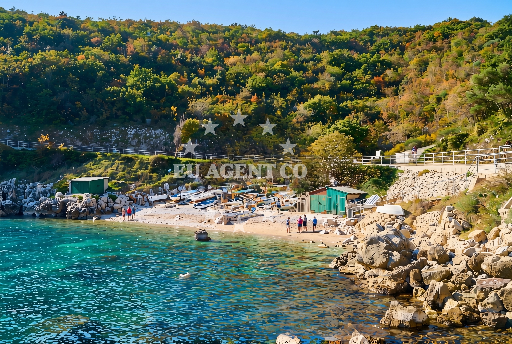 Additional view of Brestova beach in , Zagorje