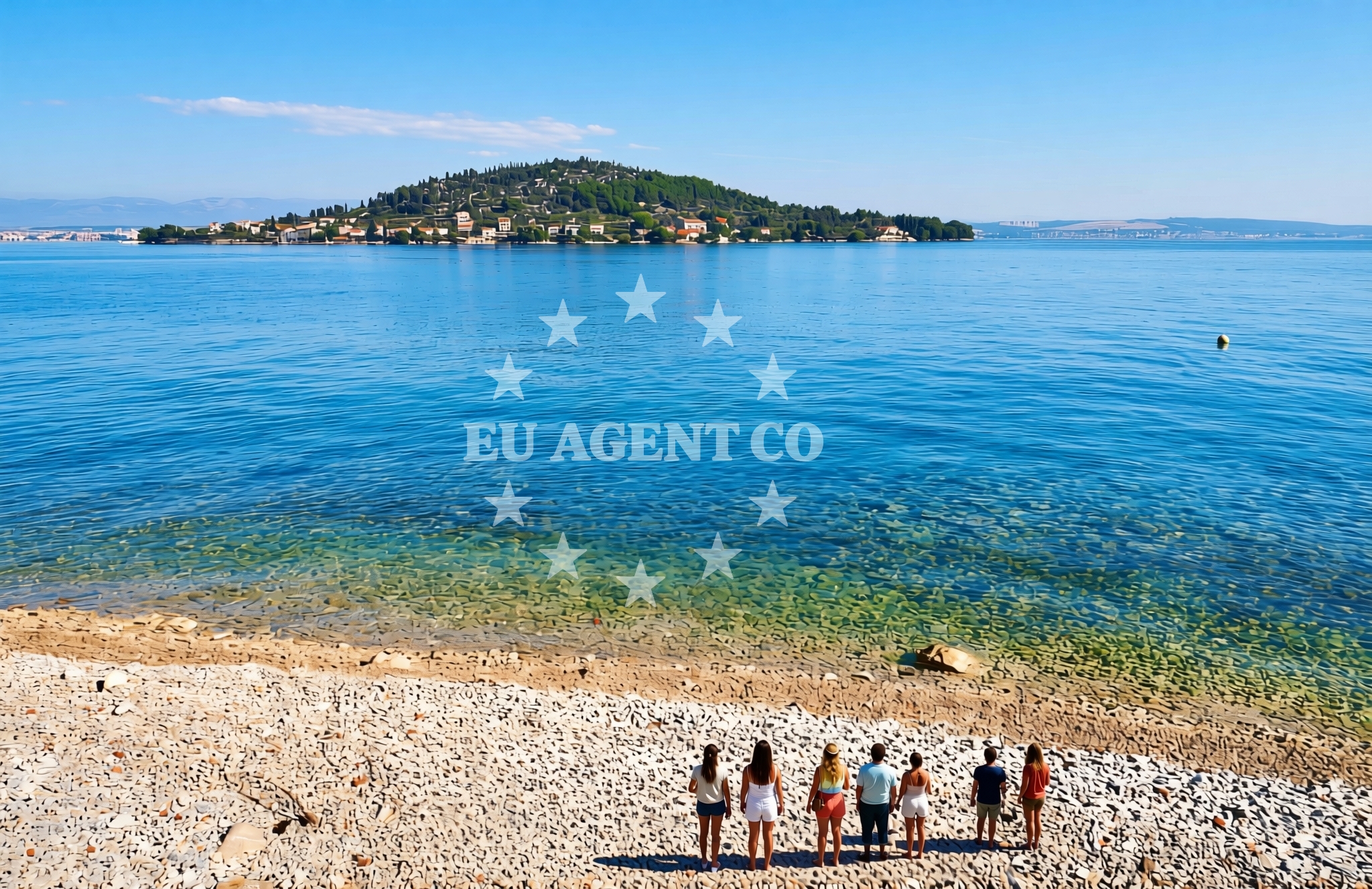Overview of Brgačelj, Kali (Ugljan) Beach in Brgačelj