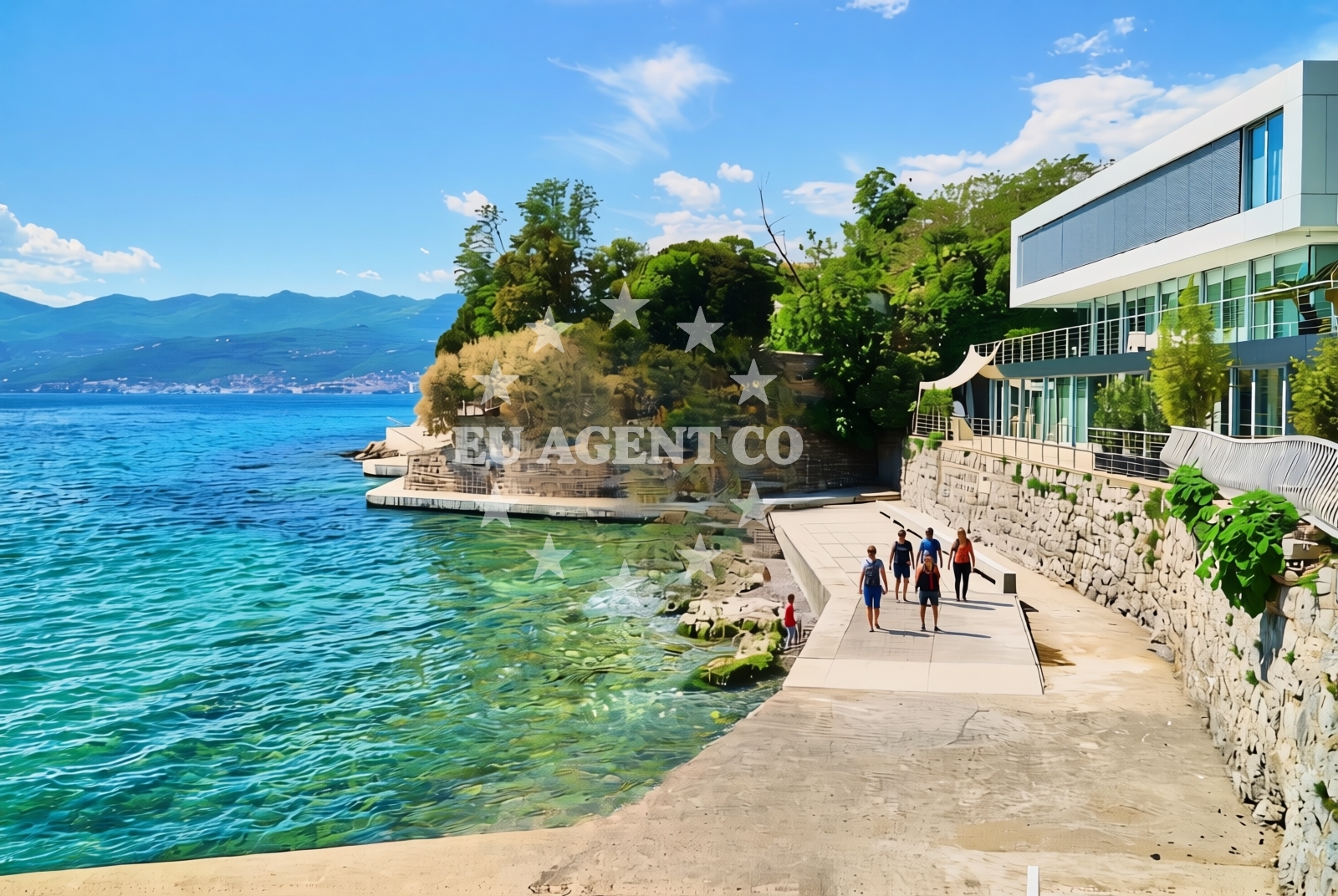 Overview of Brgudi, Rijeka Beach in Brgudi