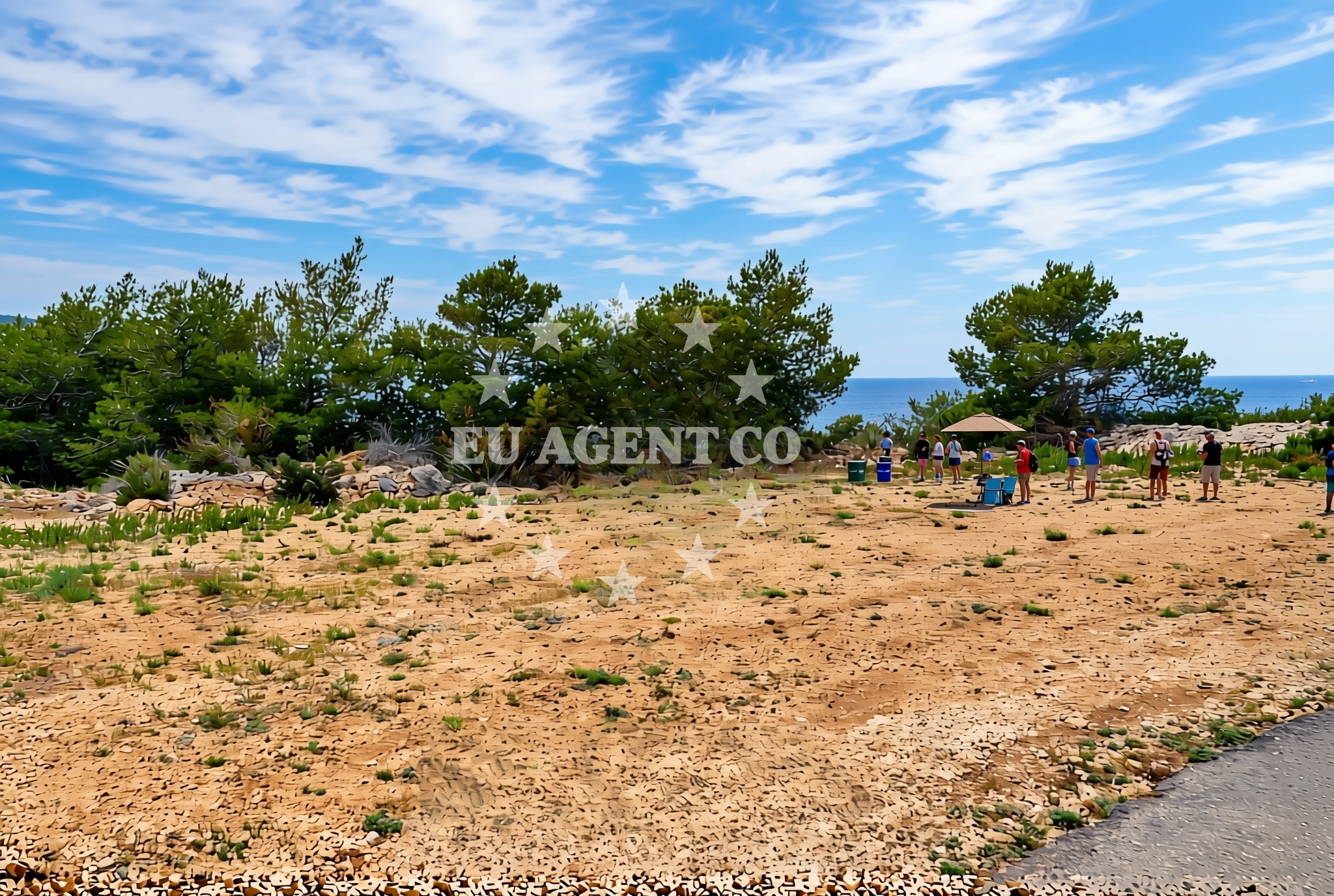 Sea and coastal view of Brguljac, Podstražje (Vis) Beach in Brguljac