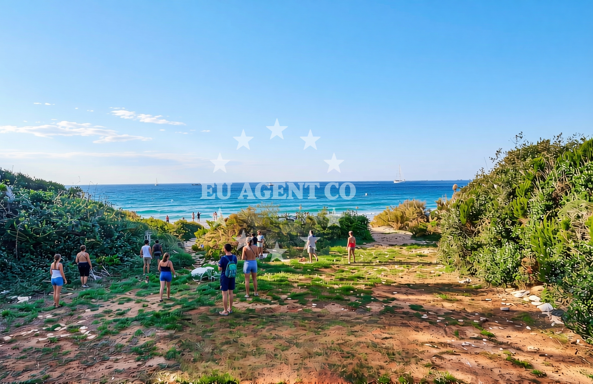 Overview of Brig, Veli Rat (Dugi otok) Beach in Brig