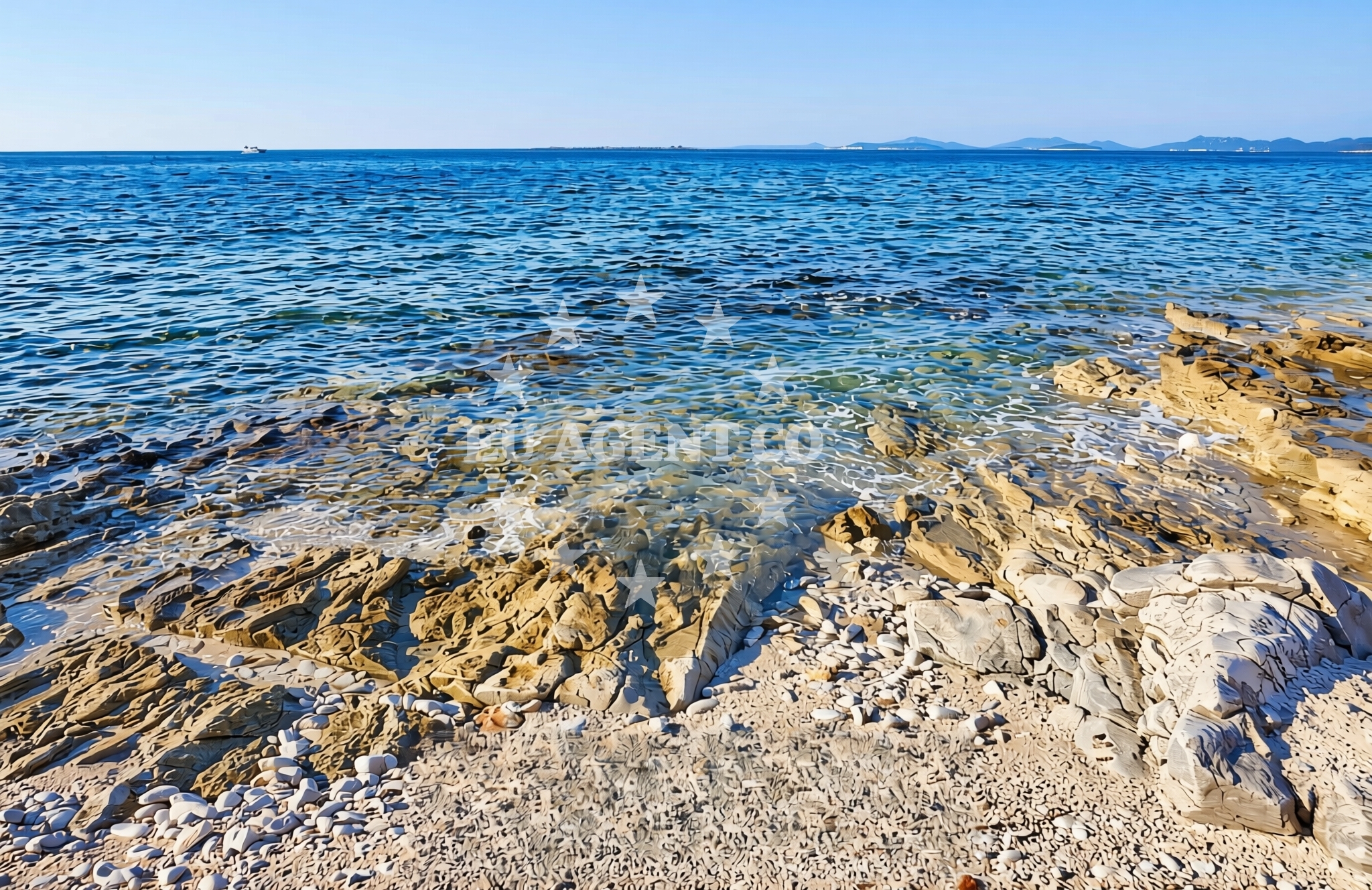 Beach facilities and surroundings at Brig, Veli Rat (Dugi otok) Beach in Brig