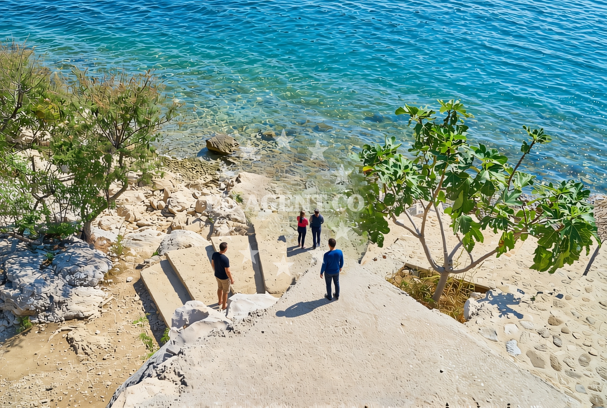 Beach facilities and surroundings at Brijeg, Kremena Beach in Brijeg