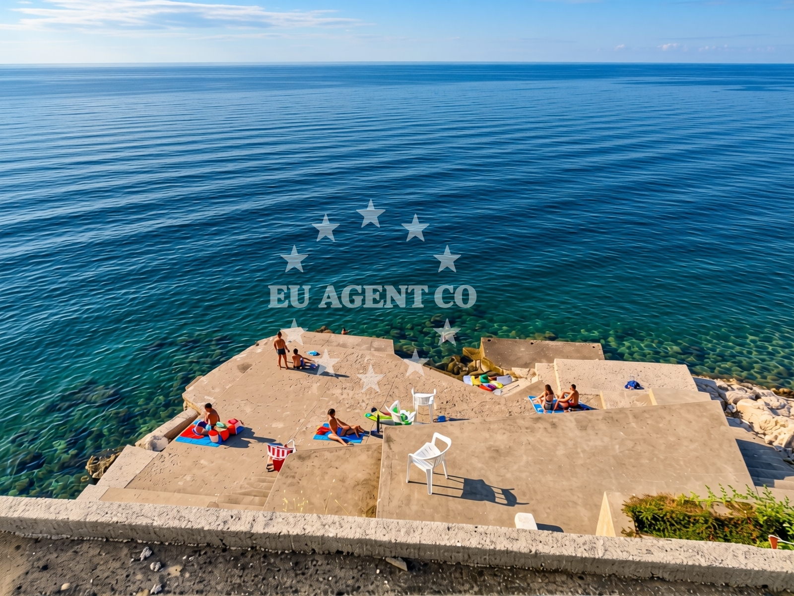 Sea and coastal view of Brijesta II beach