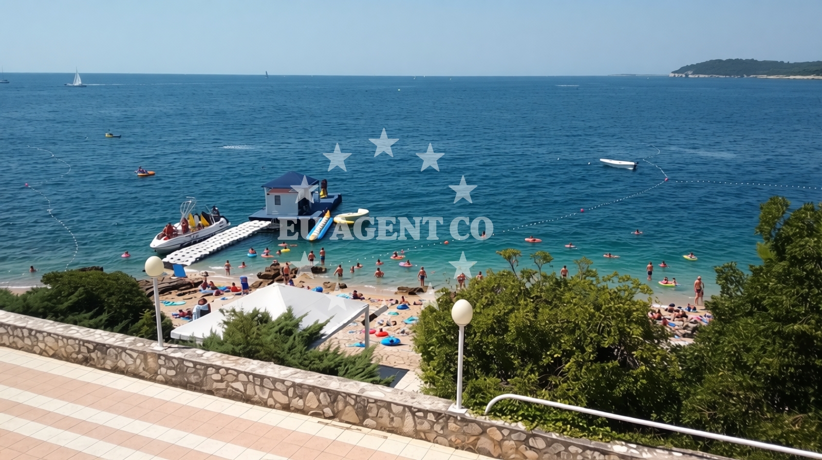 Overview of Brioni beach in Verudella 16, Pula
