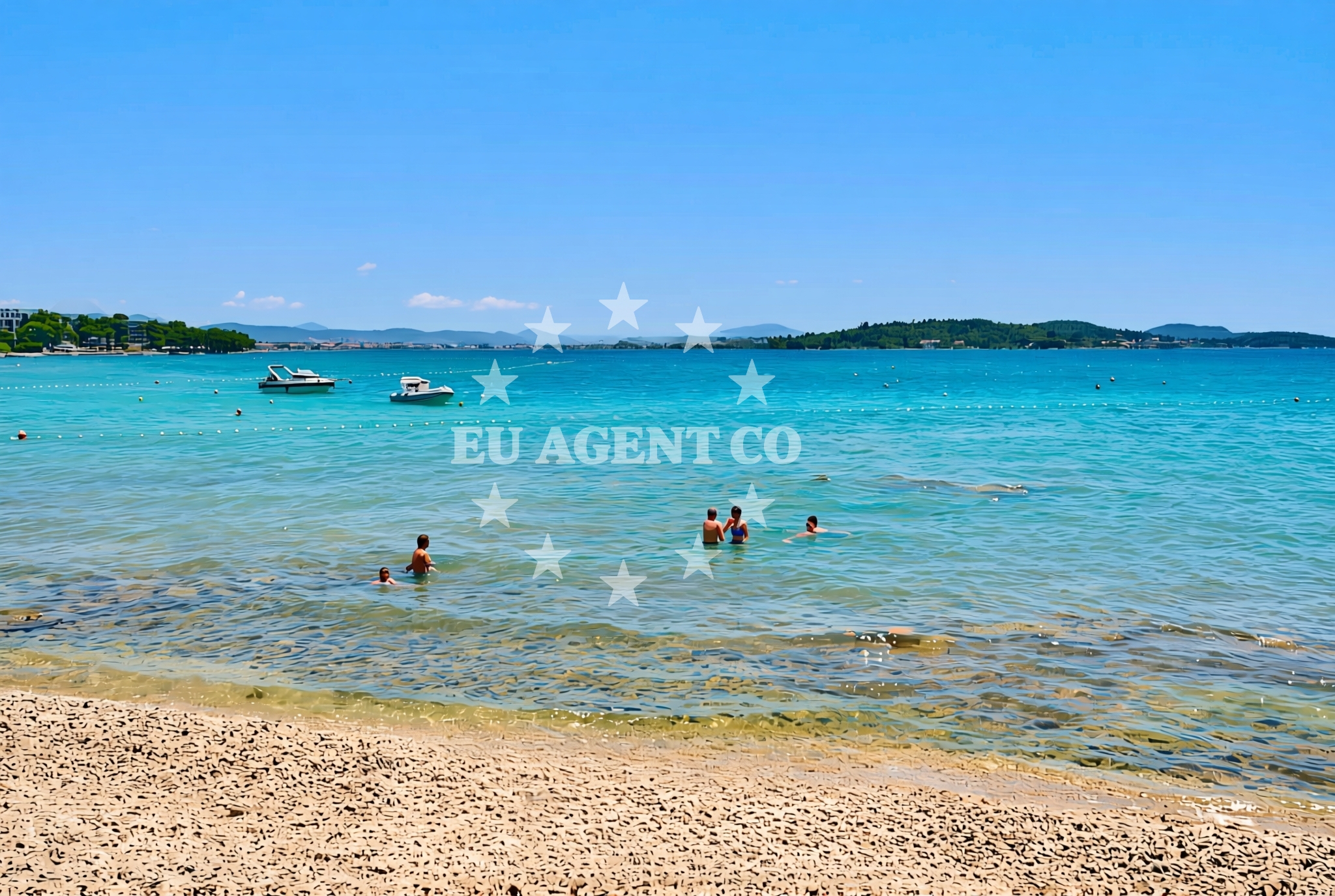 Beach facilities and surroundings at Bristak, Vodice Beach in Bristak
